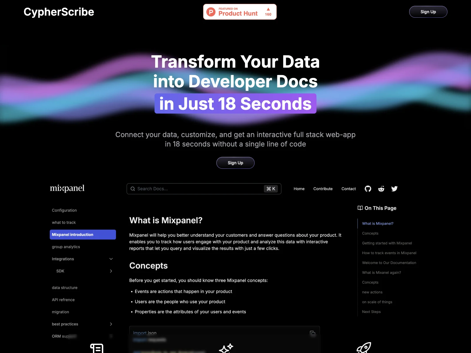 CypherScribe: Instantly Transform Data into Developer Docs with AI