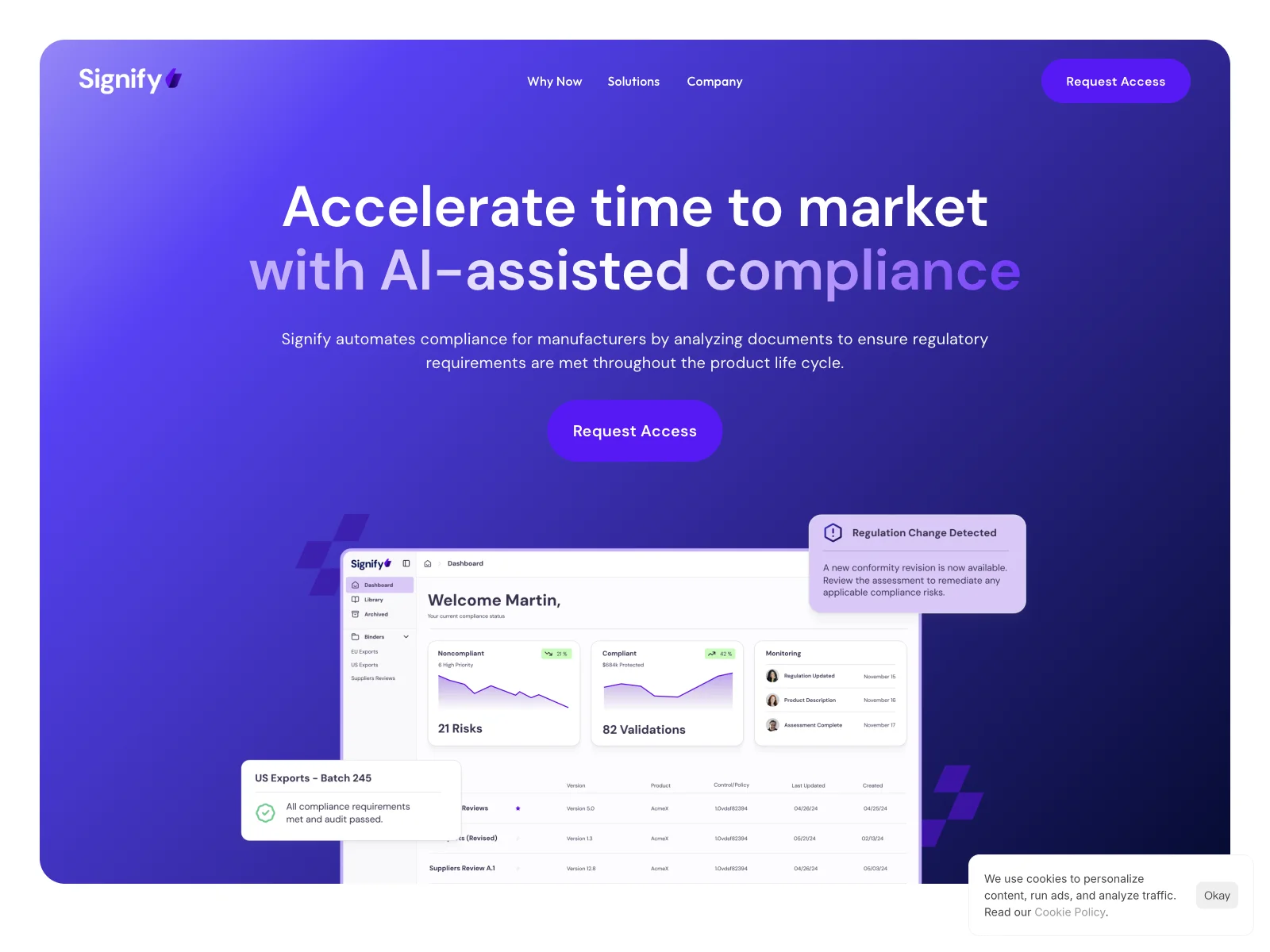 Signify: Empowering Manufacturing Compliance with AI