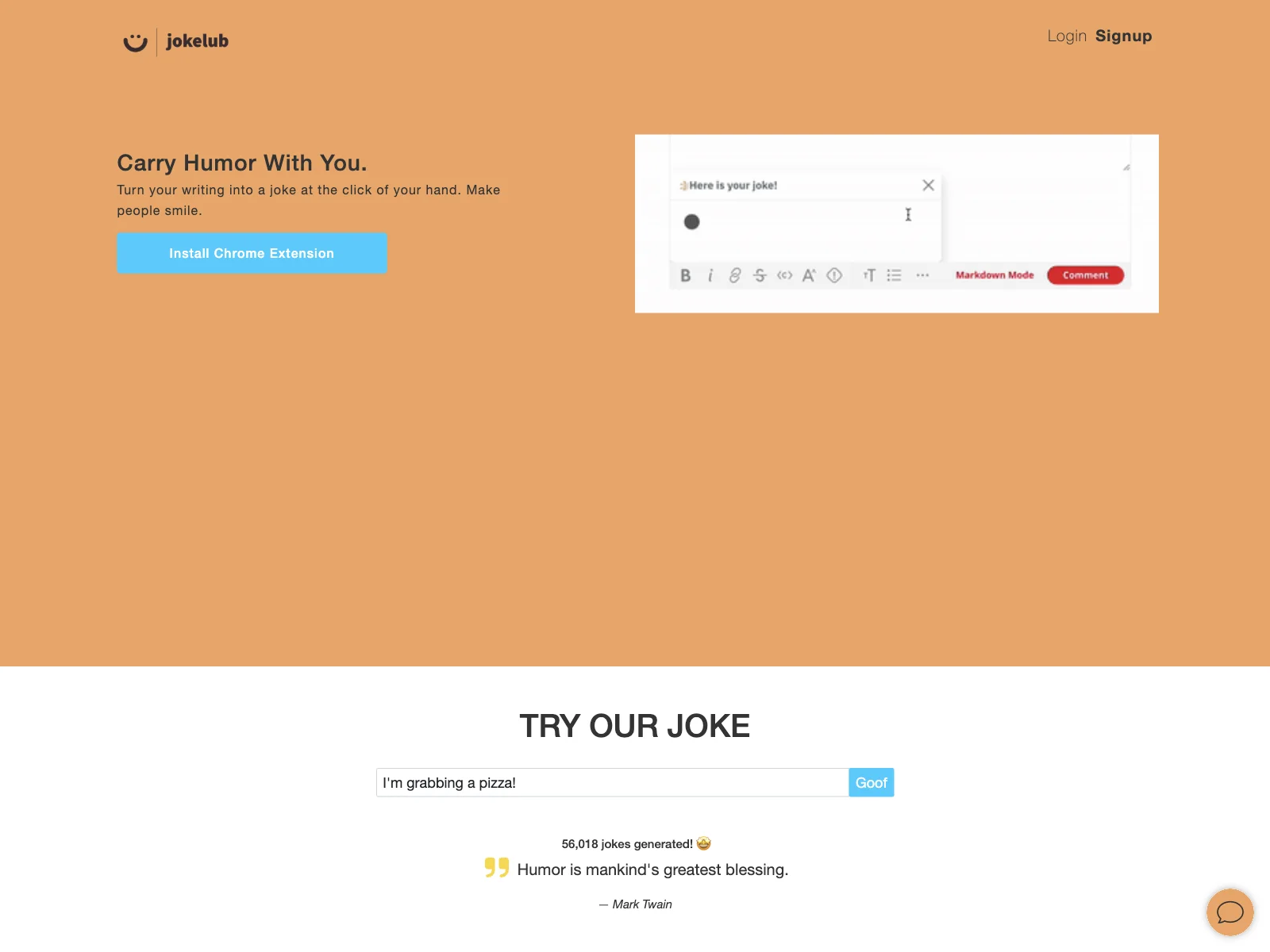 Jokelub: AI-Powered Joke Generator for Fun Writing