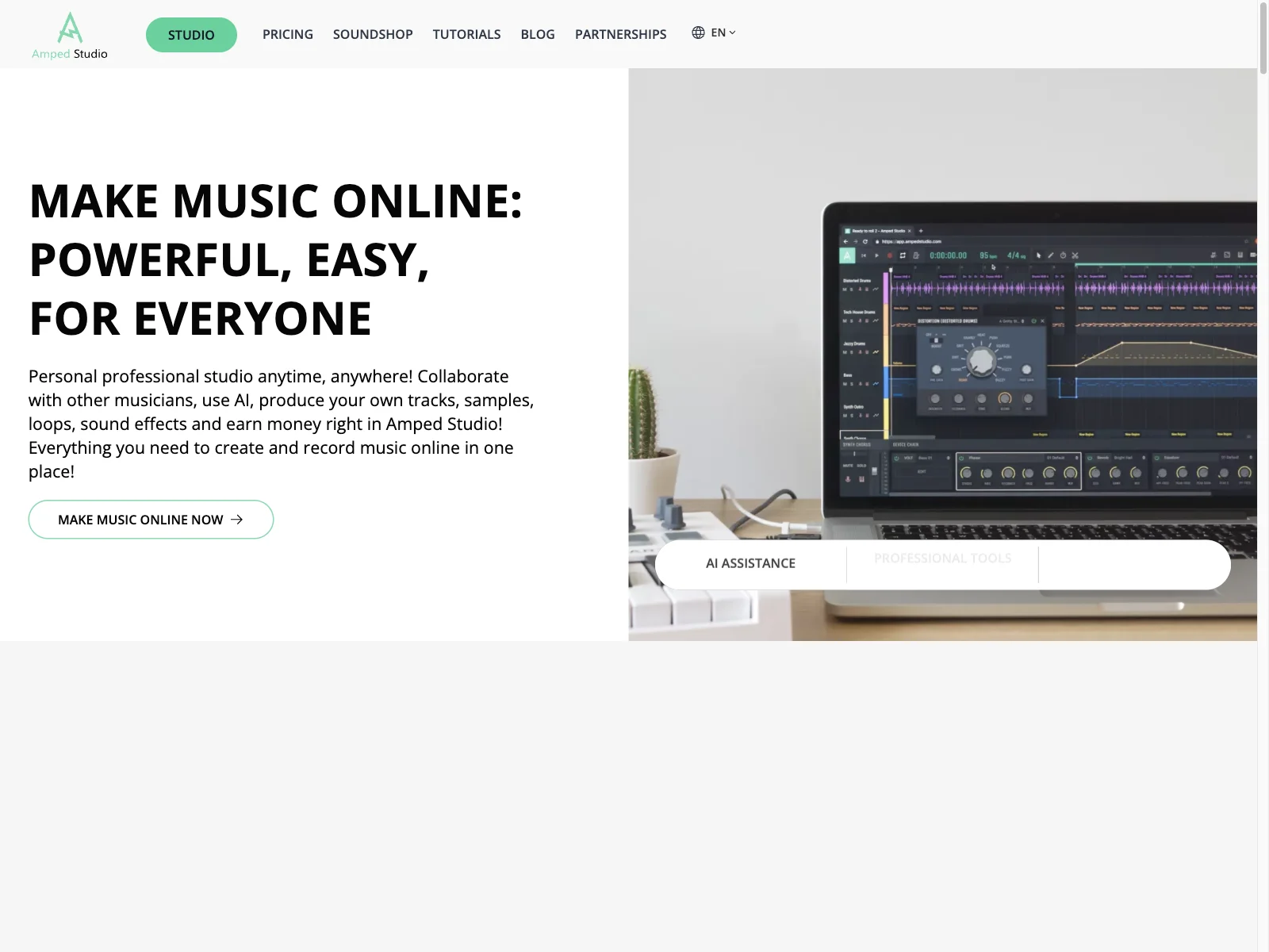 Amped Studio: Make Music Online with AI-Powered Tools and Earn Money