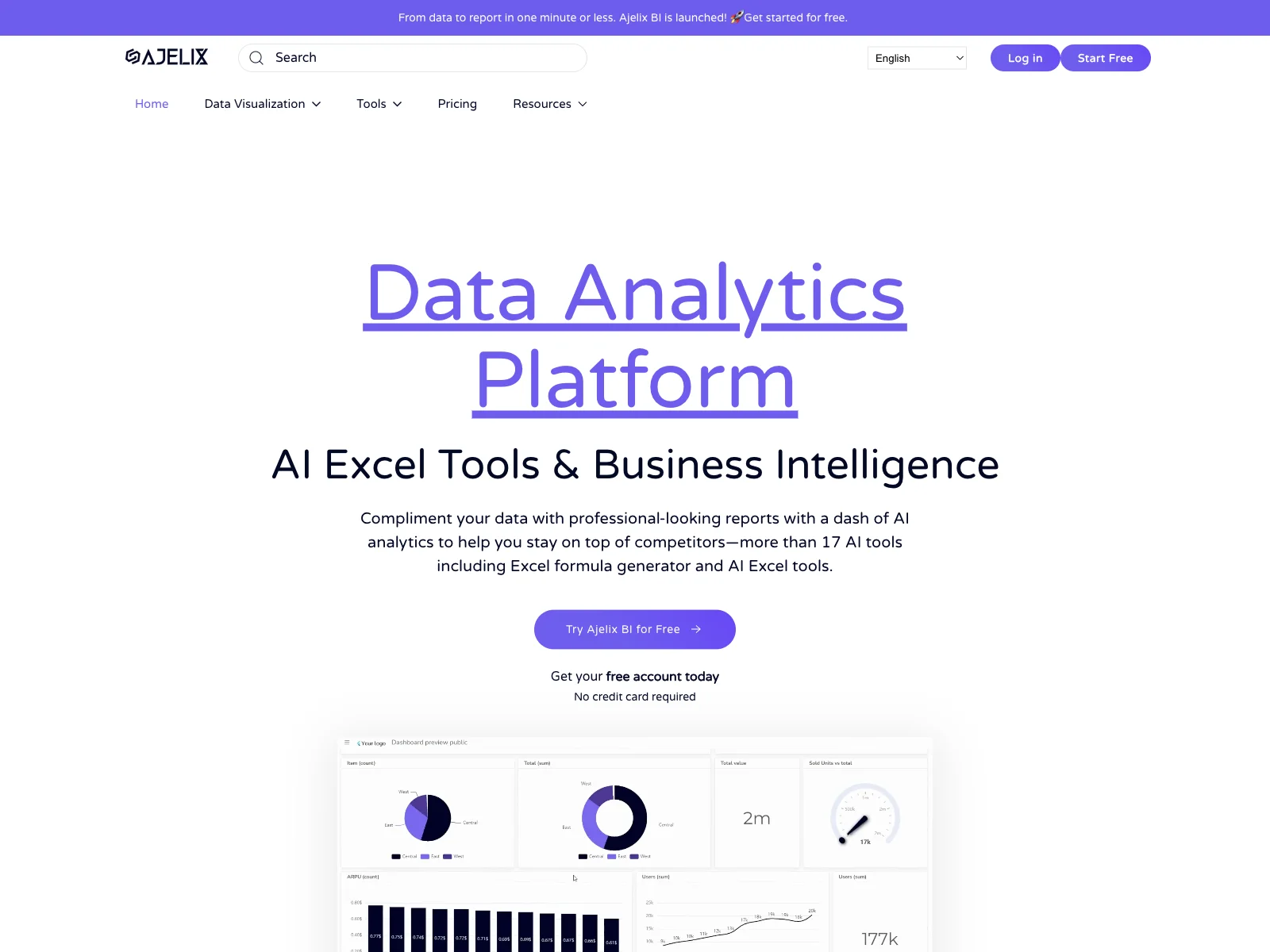 Ajelix BI: Your AI-Powered Data Analytics and Business Intelligence Solution