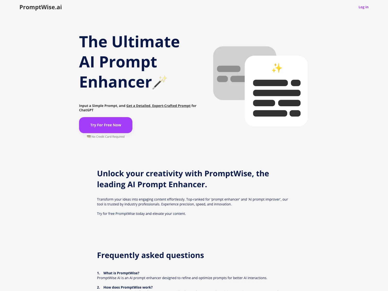 PromptWise.ai: The AI Prompt Enhancer for Elevated Content and Interactions