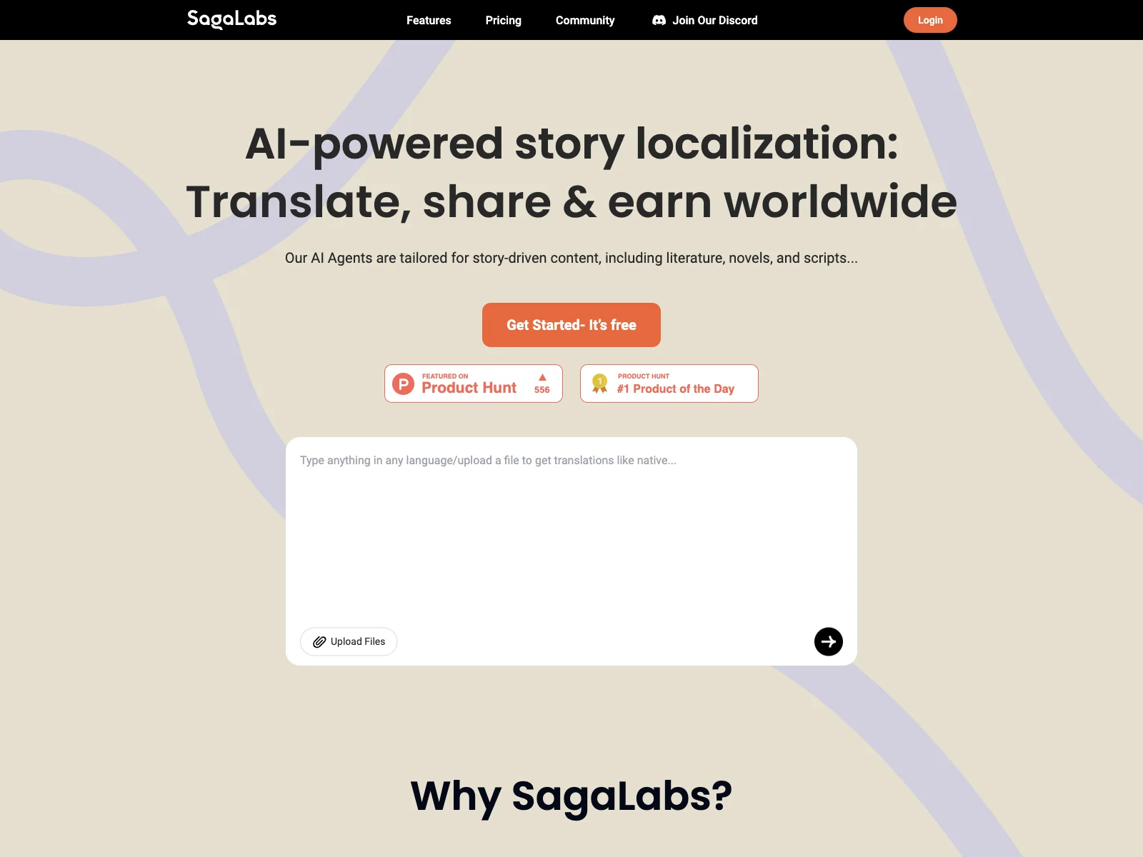 SagaLabs: Unleash Global Reach with AI-Powered Translation