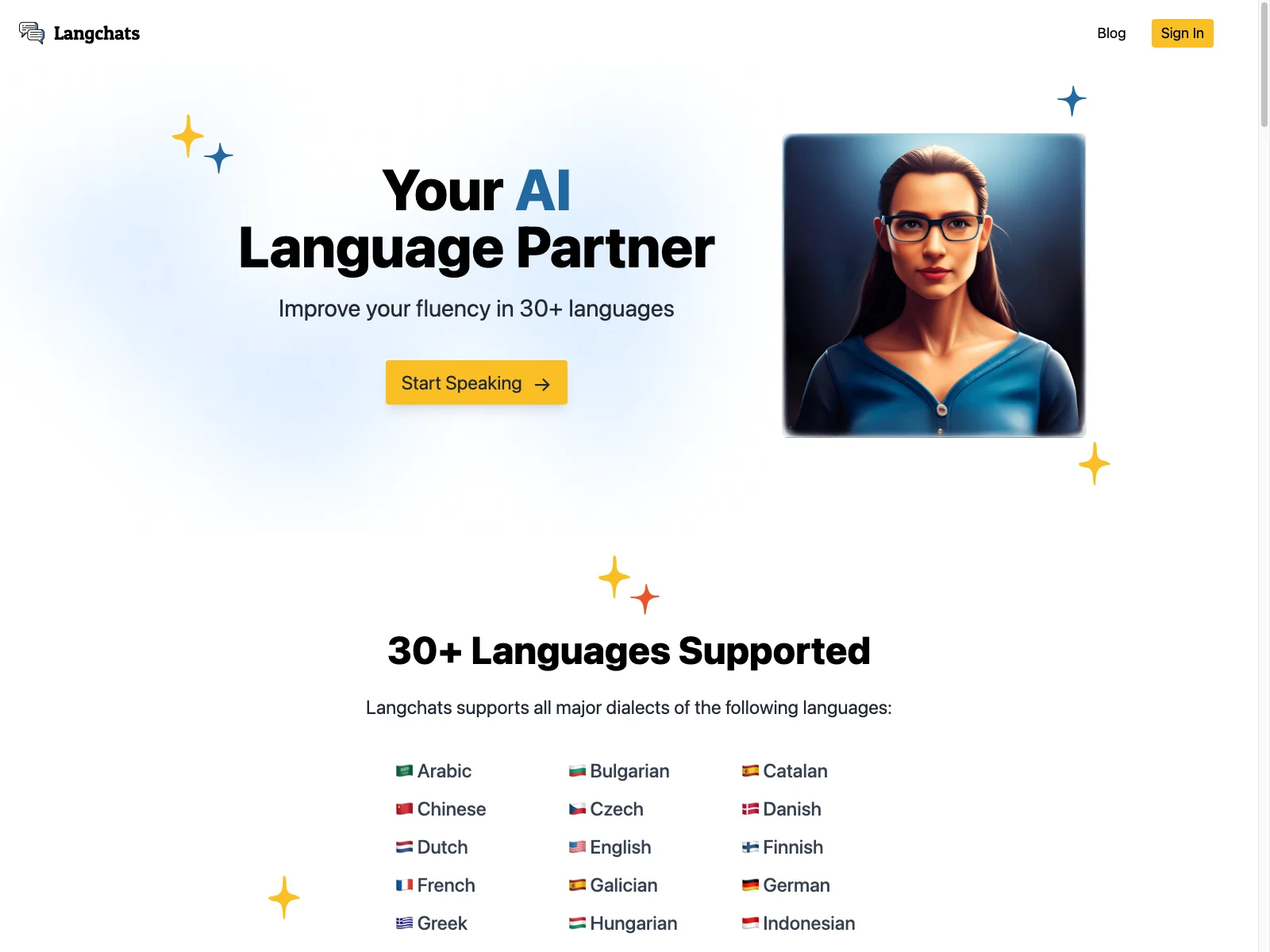 Langchats: Affordable & Effective Language Learning