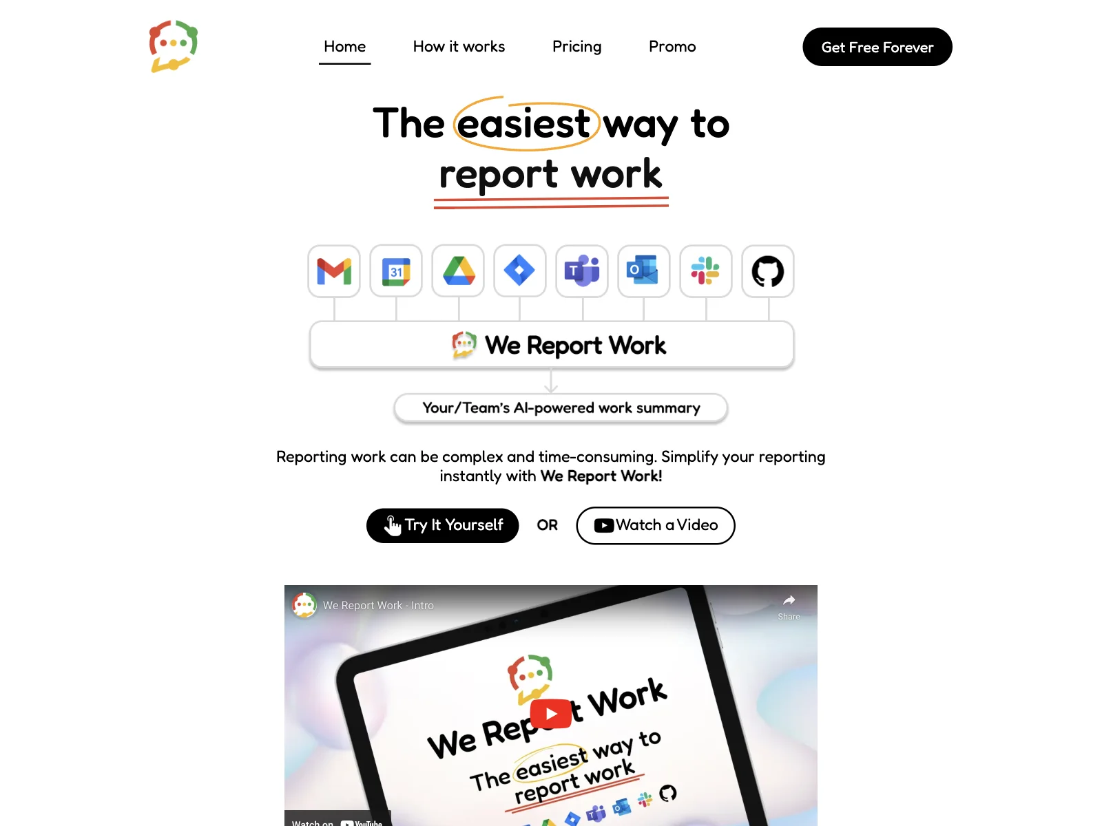 We Report Work: Simplify Work Reporting with AI