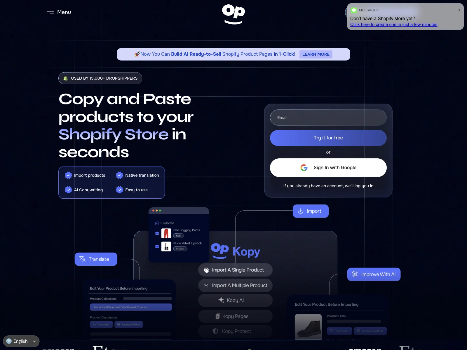 Kopy: Streamline Shopify Product Copying with AI