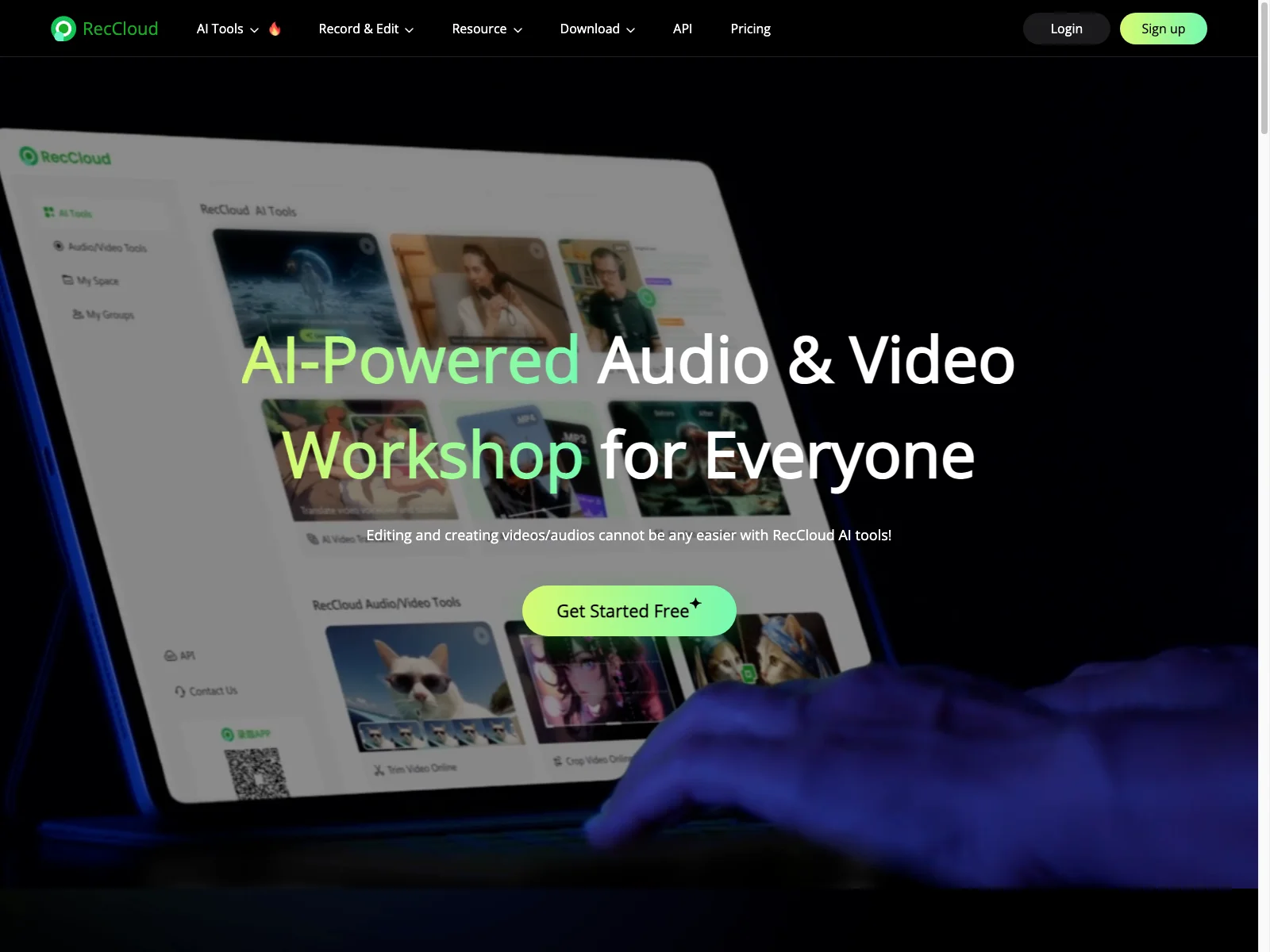 RecCloud - Unleashing the Power of AI in Audio & Video