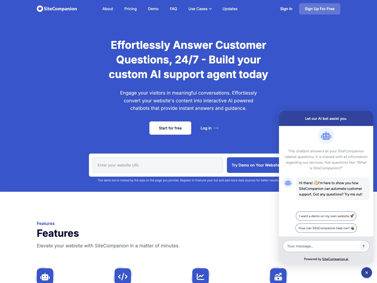 Elevate Customer Service with SiteCompanion - Answer Questions 24/7