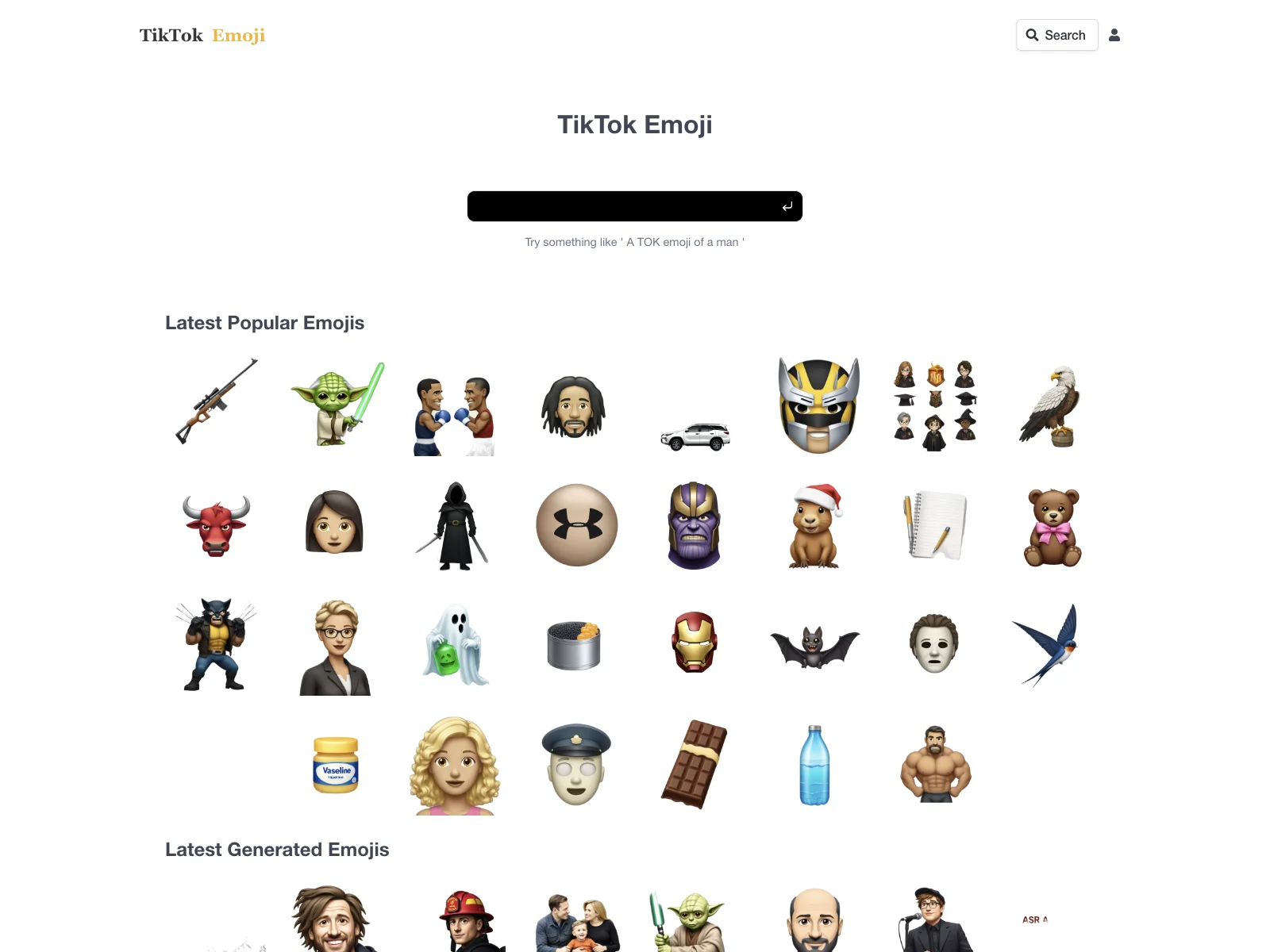 TIKTOKEMOJI.COM: Create Custom Emojis with AI