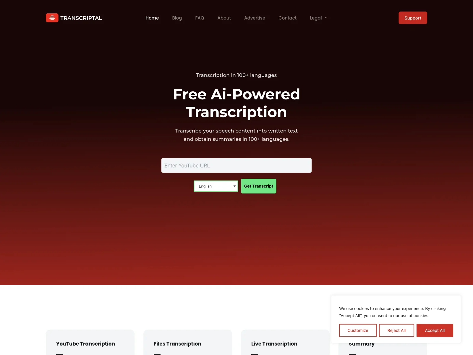 Transcriptal: The AI-Powered Free YouTube Transcript Platform