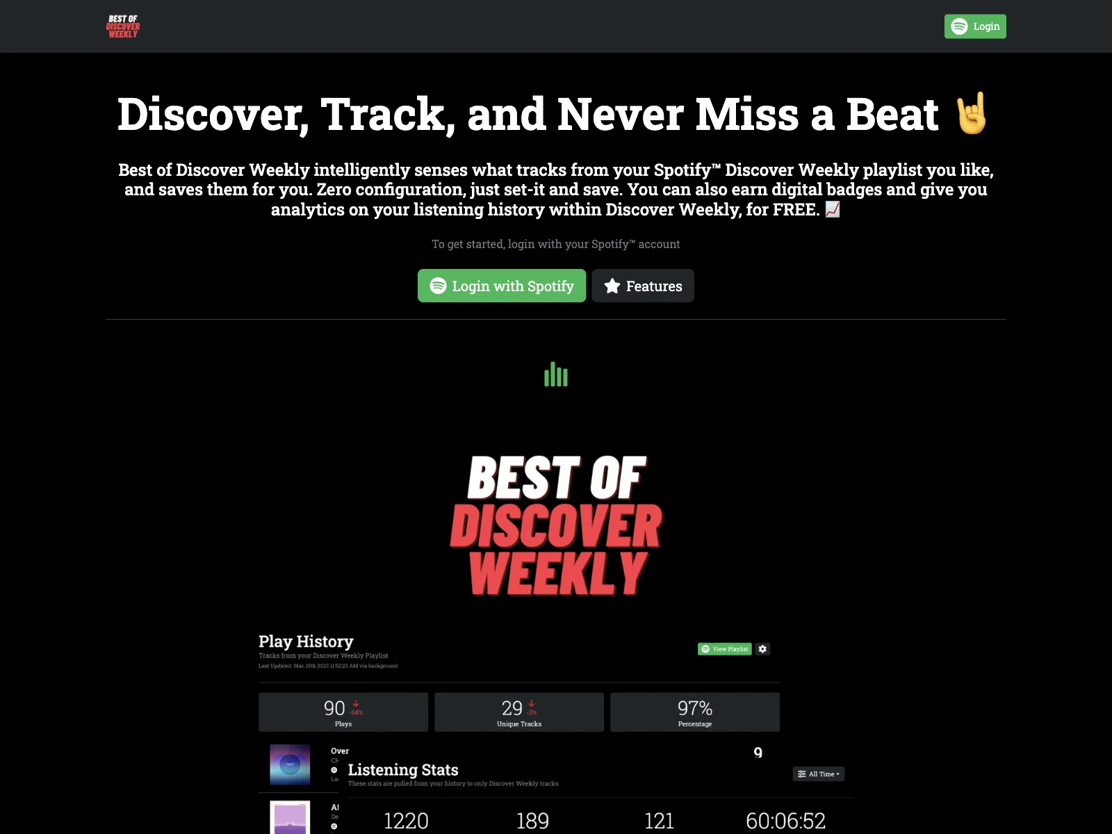 Best of Discover Weekly: Automatically Track and Save Your Favorite New Music on Spotify™ with Insights