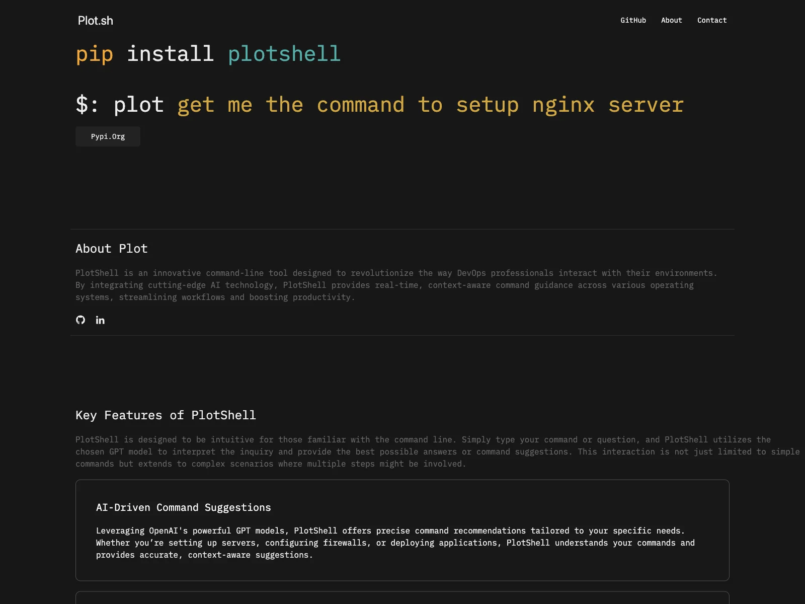 PlotShell: Enhancing DevOps with AI-Assisted Command Guidance