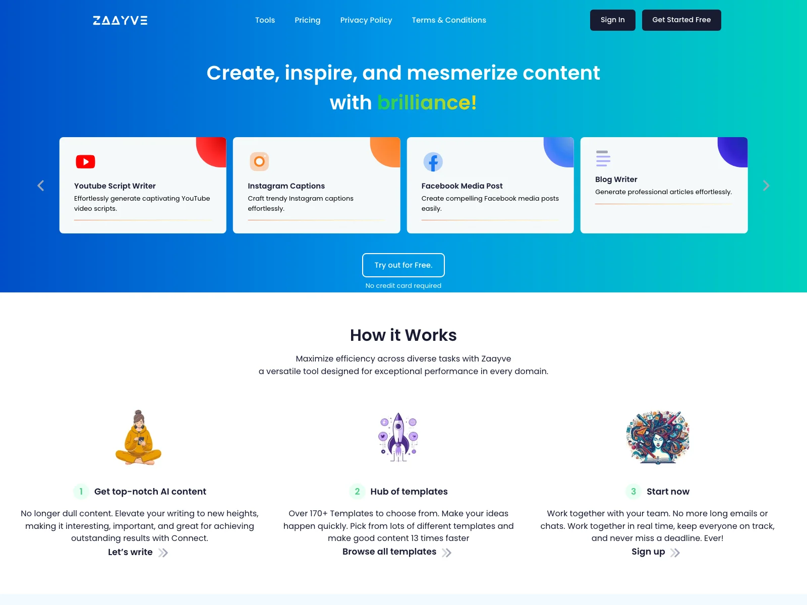 Zaayve: Unleashing the Power of AI for Content Creation