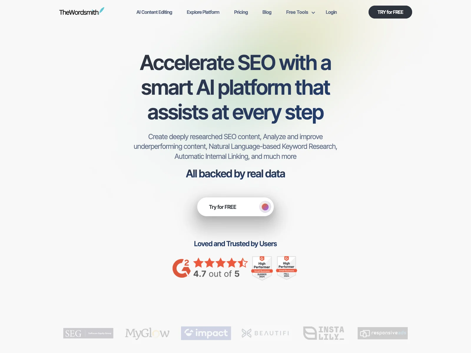 TheWordsmith.ai: Supercharge Your SEO with Intelligent AI Assistance