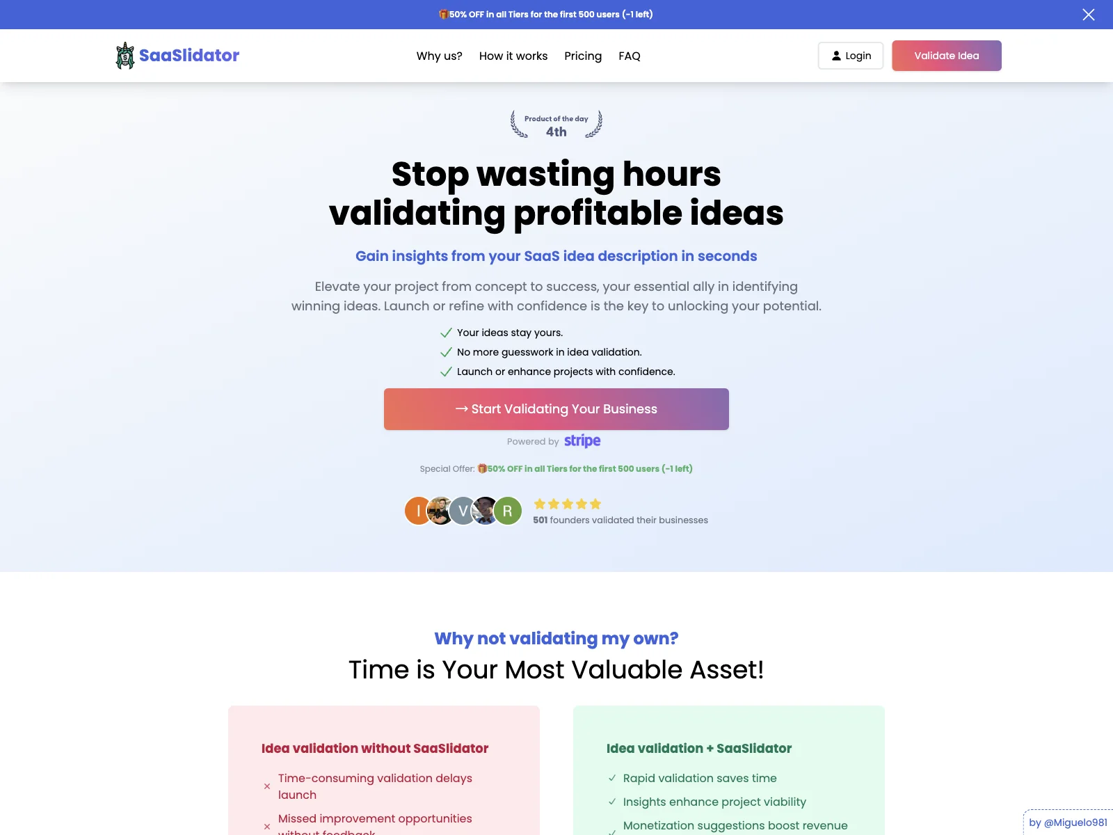 SaaSlidator: Transform Your Idea Validation Process