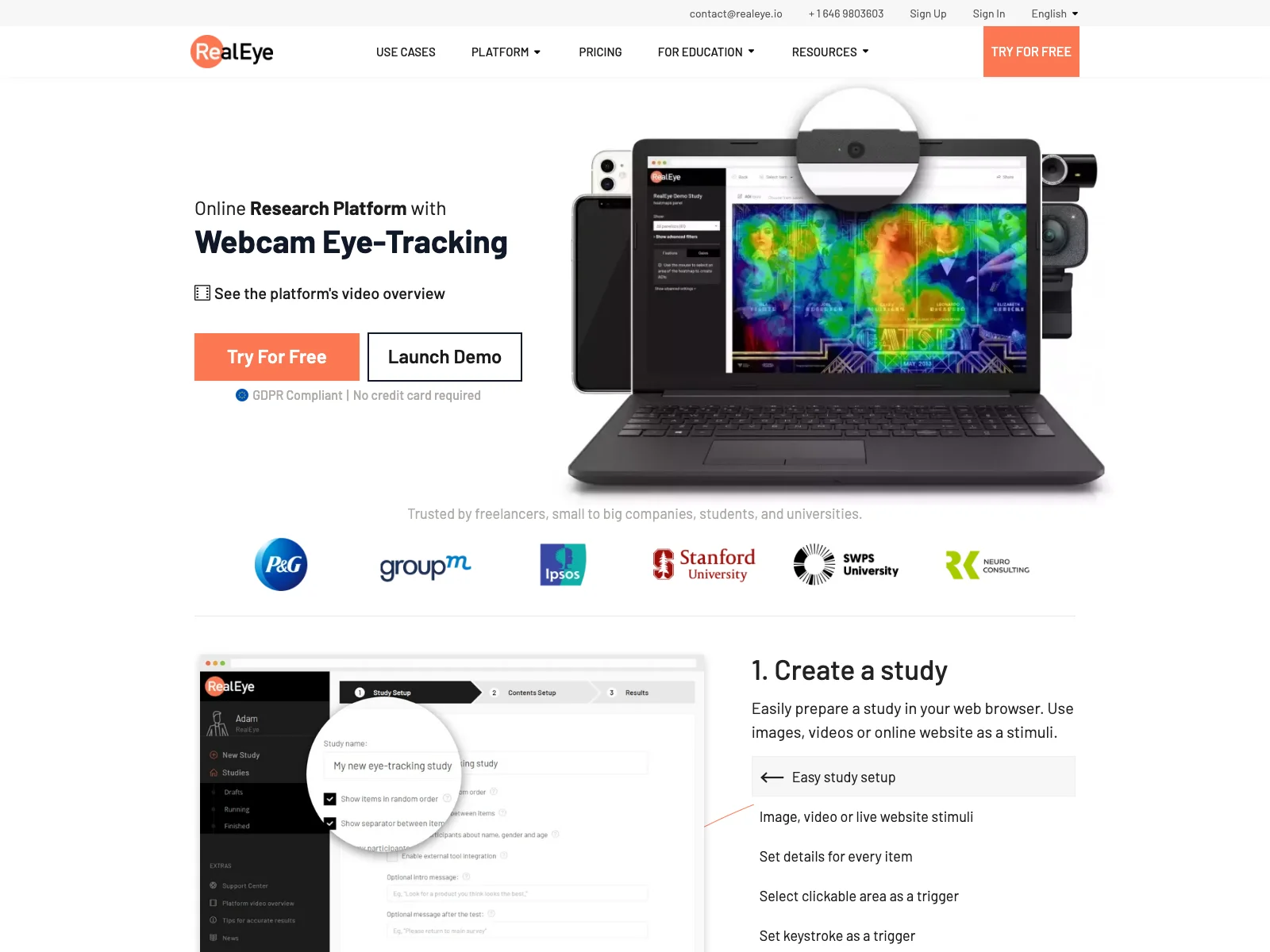 Enhance Your Research with Webcam Eye-Tracking - RealEye.io