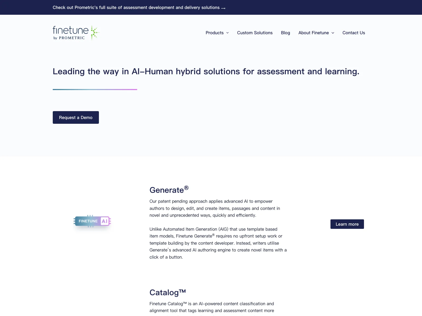 Finetune: Empowering Assessment and Learning with Advanced AI