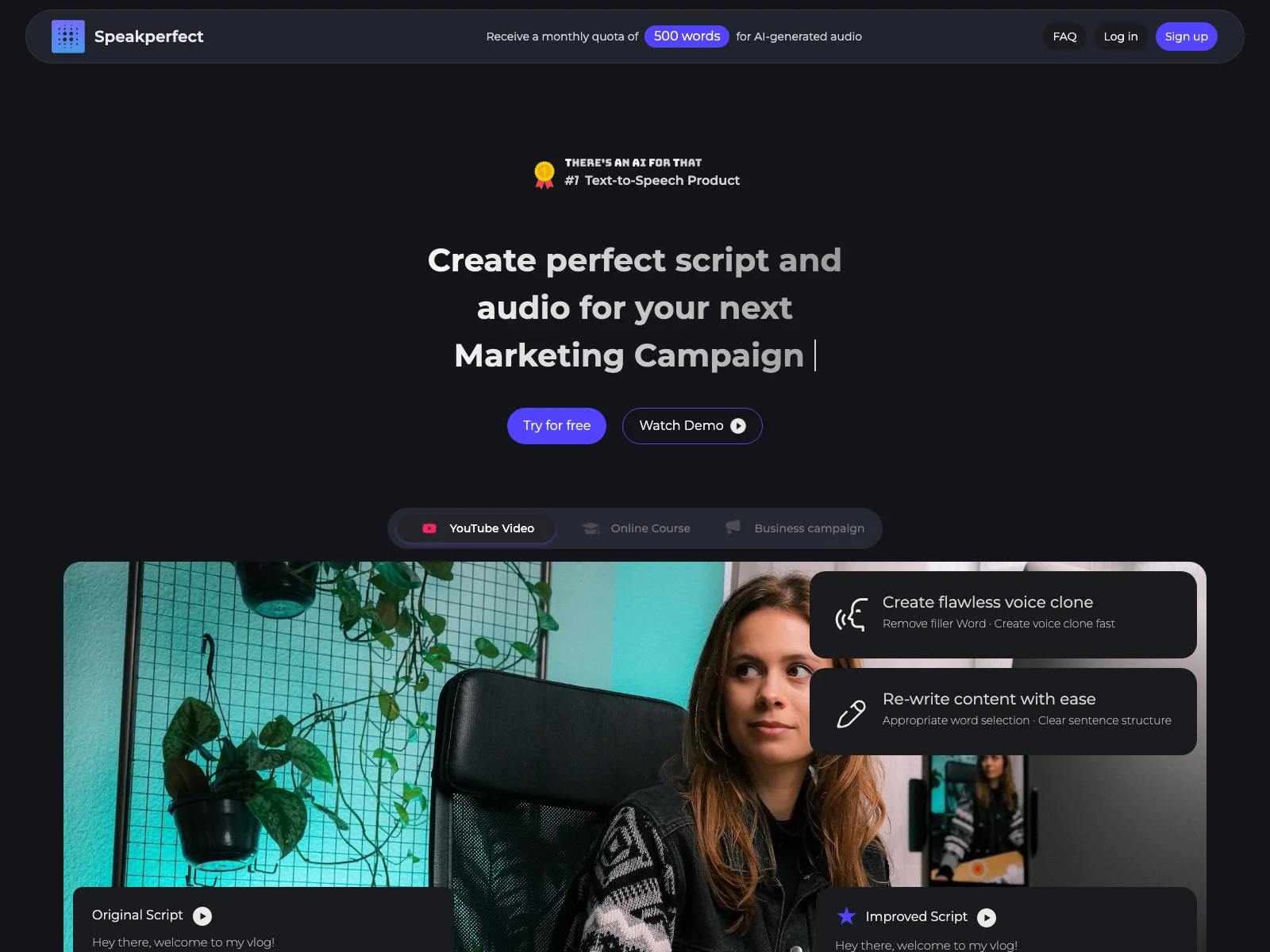 Speakperfect: Transform Your Content into Engaging Audio