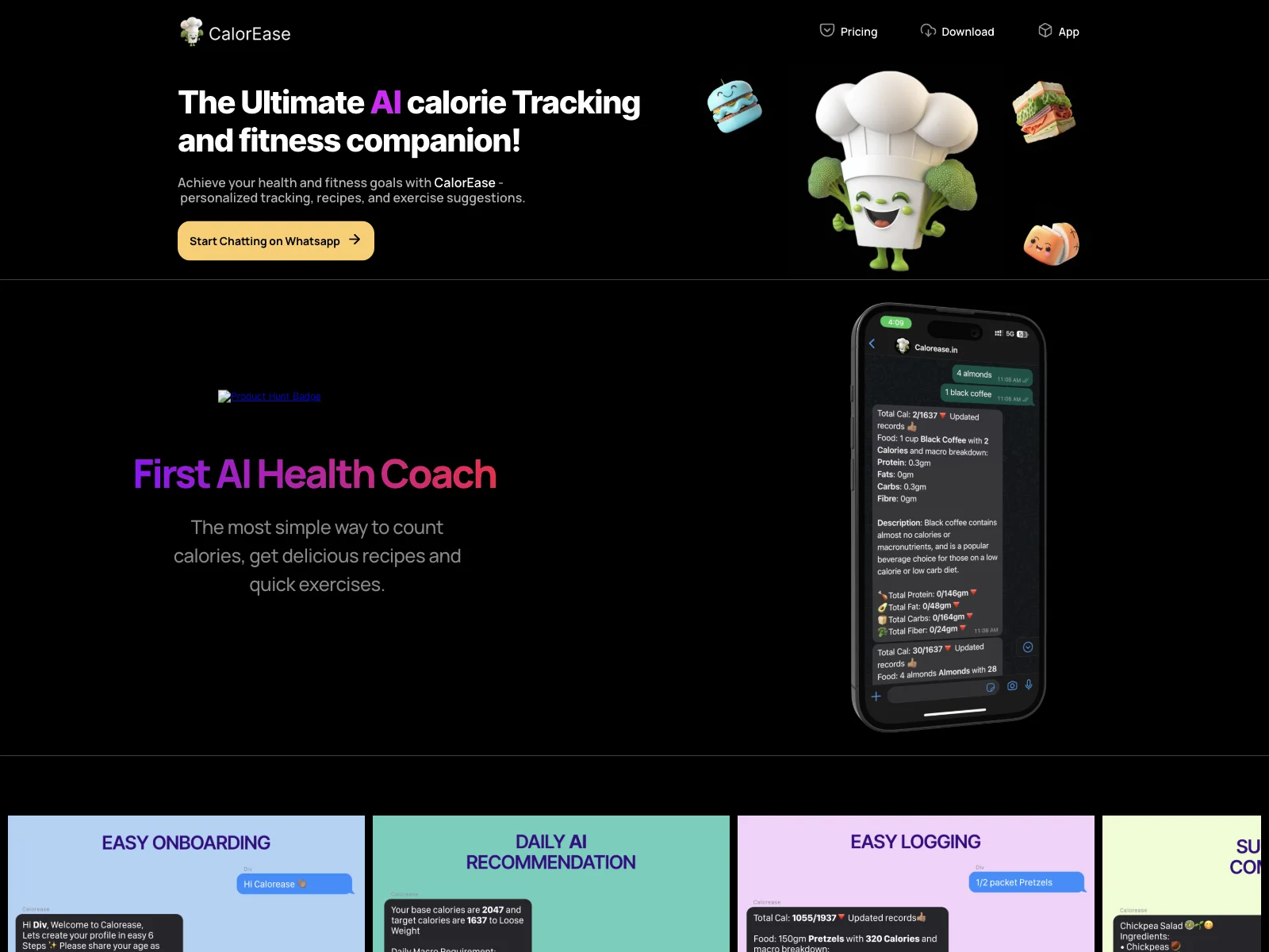 Calorease: Achieve Fitness Goals with AI-Powered Calorie Tracking