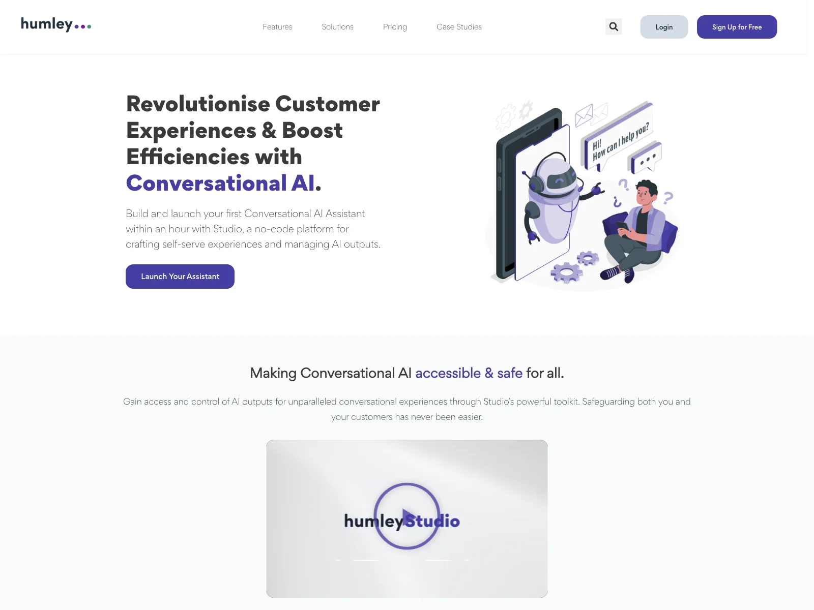 Humley - Build Conversational AI Assistants Fast