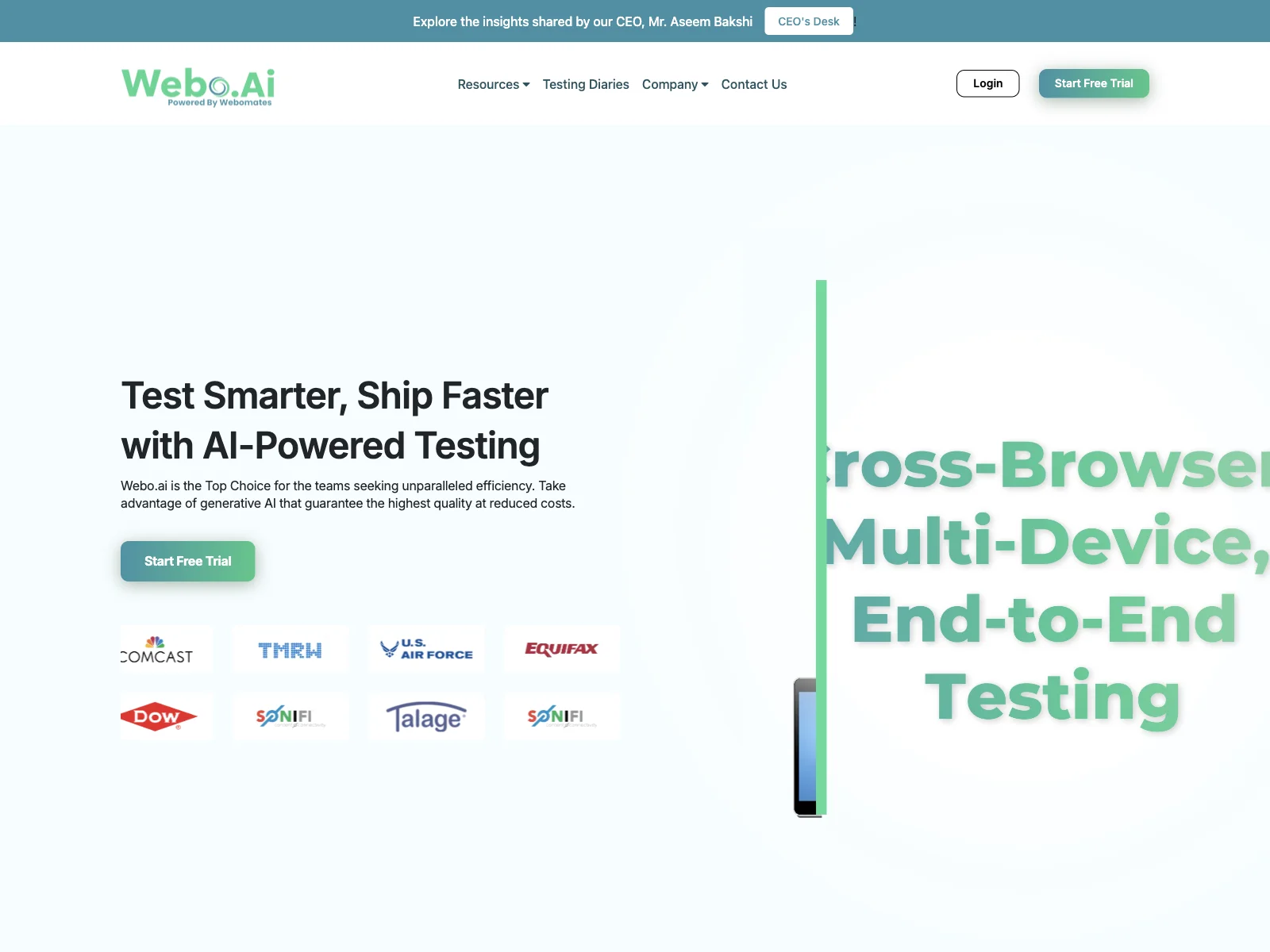 Webo.AI: Revolutionizing Test Automation for Unparalleled Efficiency