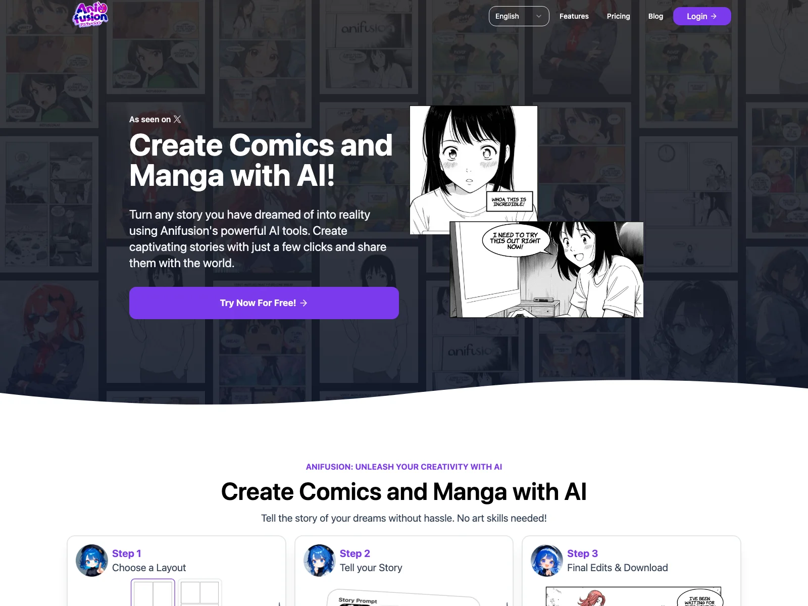 Anifusion: Unleash Creativity with AI Manga Generator