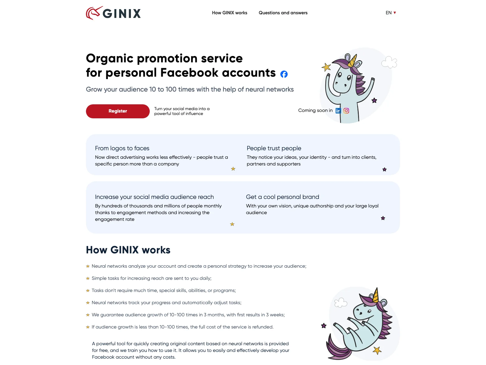 GINIX: Boost Your Personal Facebook Account Audience