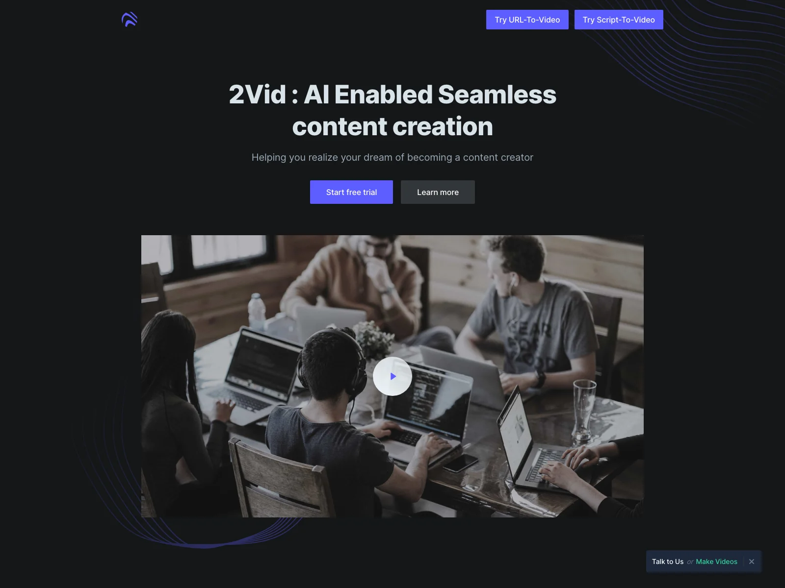 2Vid: Revolutionize Your Video Creation with AI