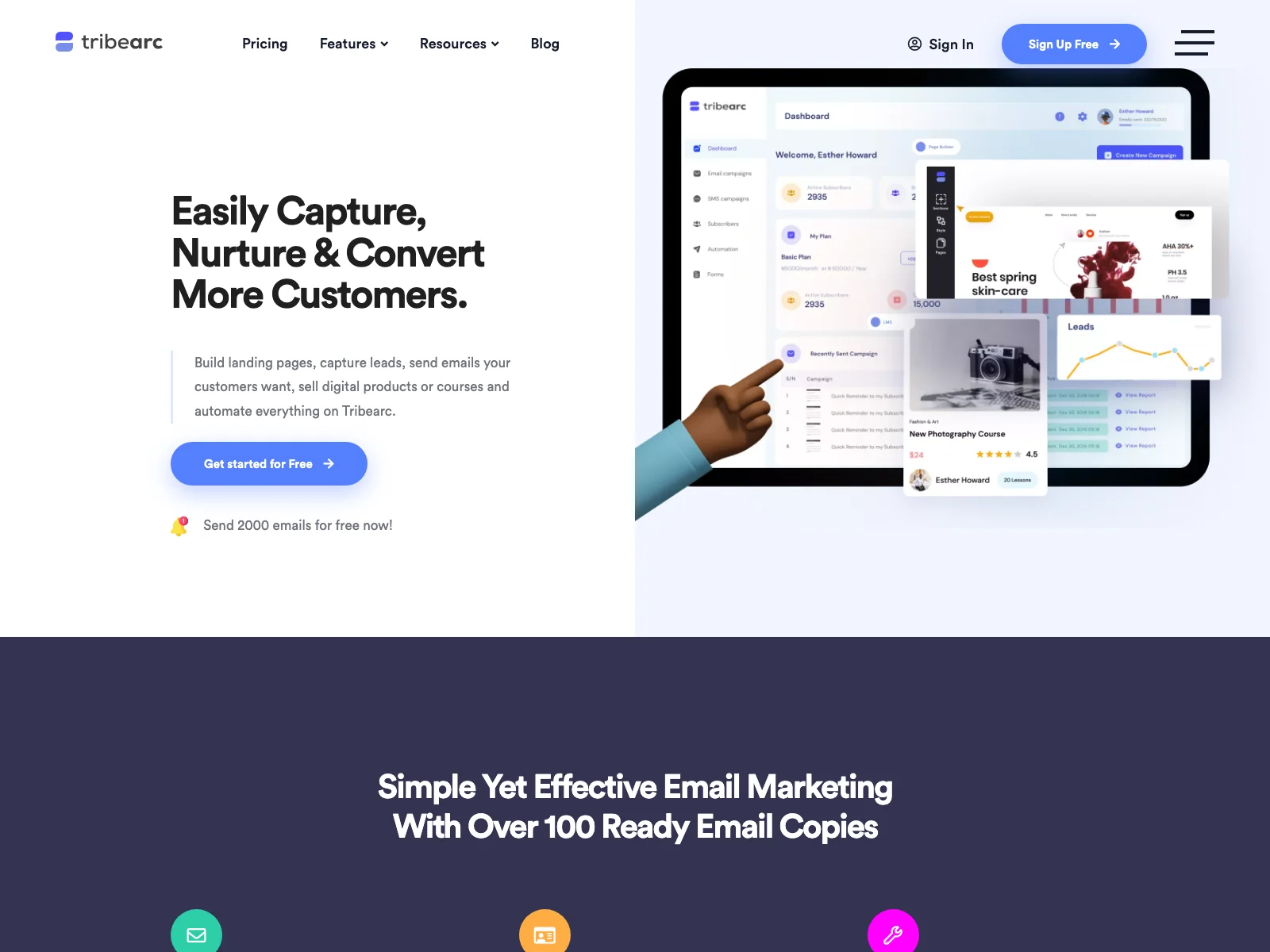 Tribearc: The AI Tool for Capturing Leads and Selling Digital Products