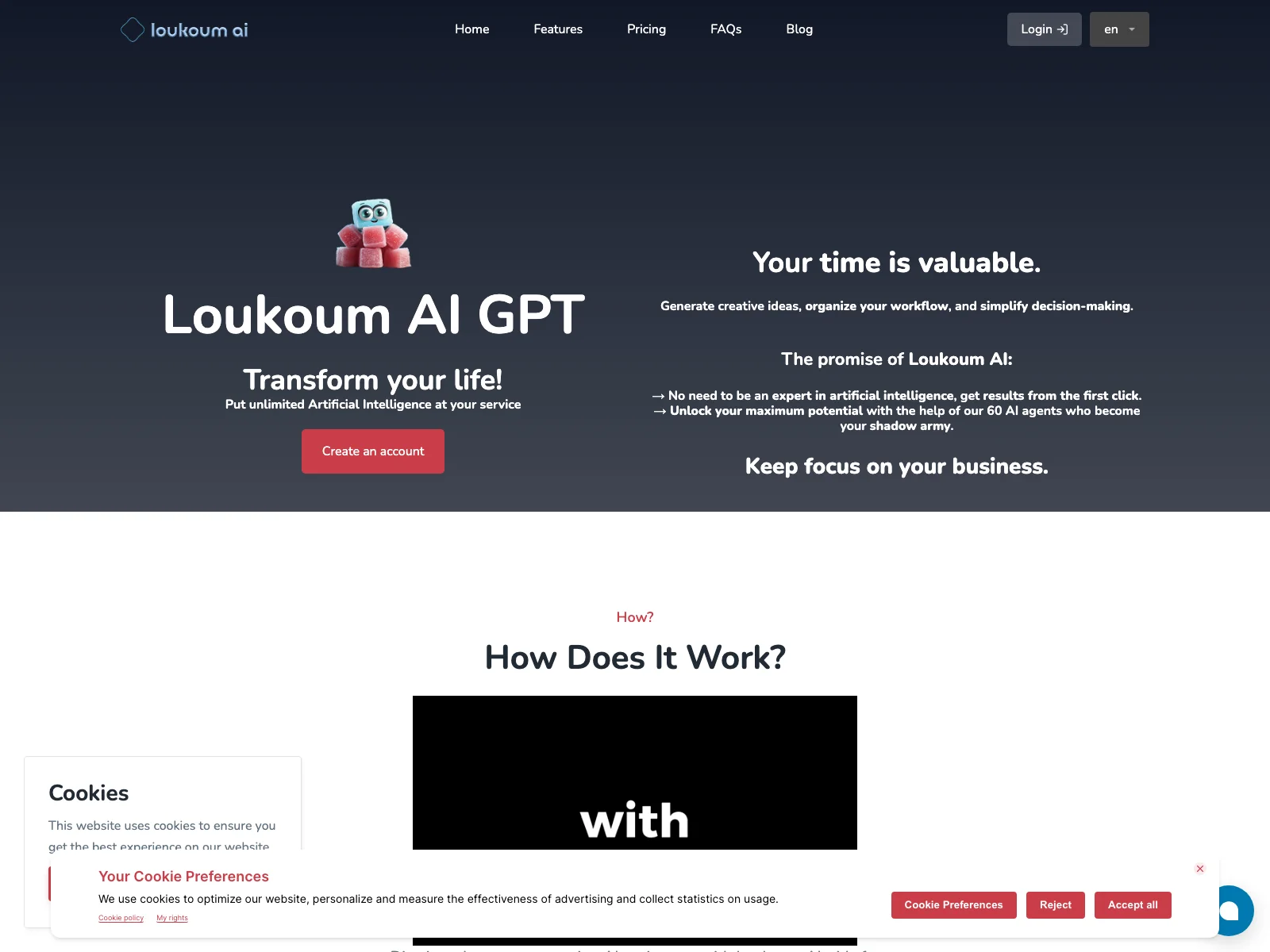 Loukoum AI: Unleashing Productivity with GPT-Powered Assistance