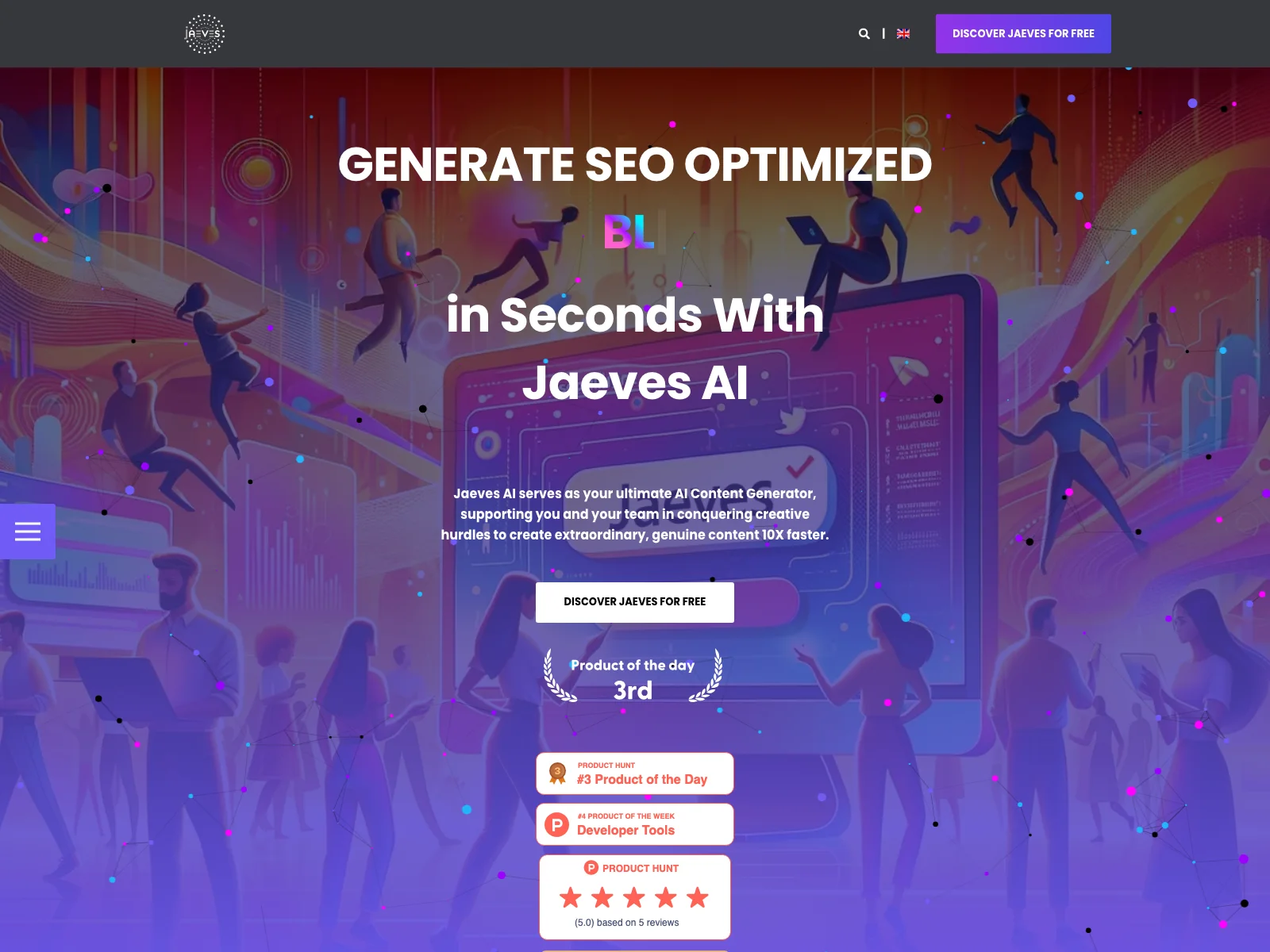 Jaeves AI: Revolutionize Content Creation with SEO Optimization