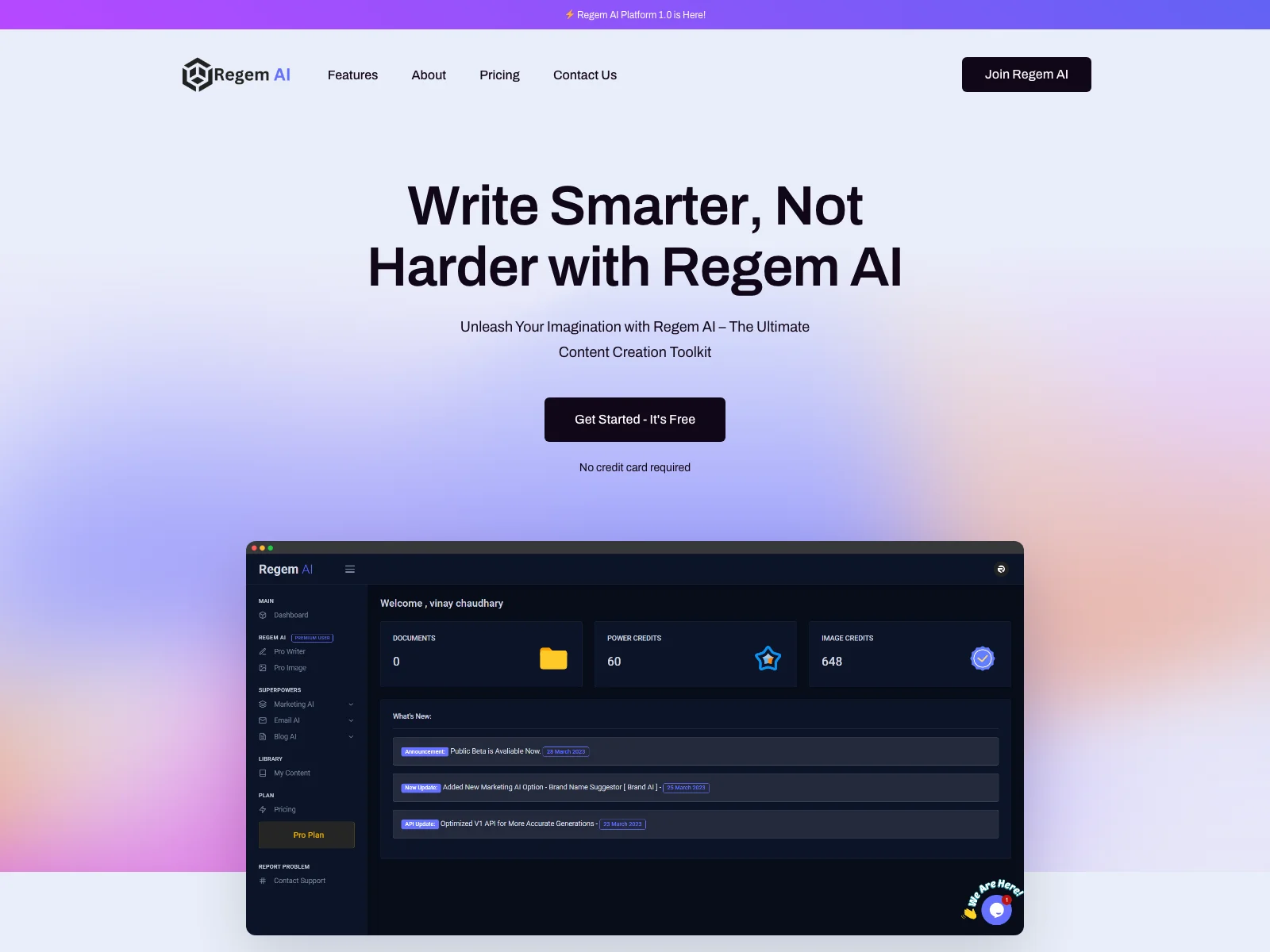 Regem AI Platform: Empowering Users with AI-Powered Content Creation