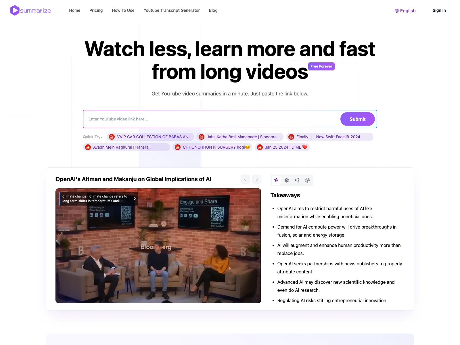 Summarize.ing - Instant YouTube Video Summaries for Enhanced Learning