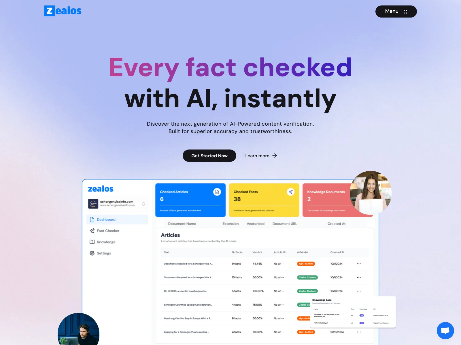 Zealos.ai - Ensuring Accurate Content with AI Fact-Checking