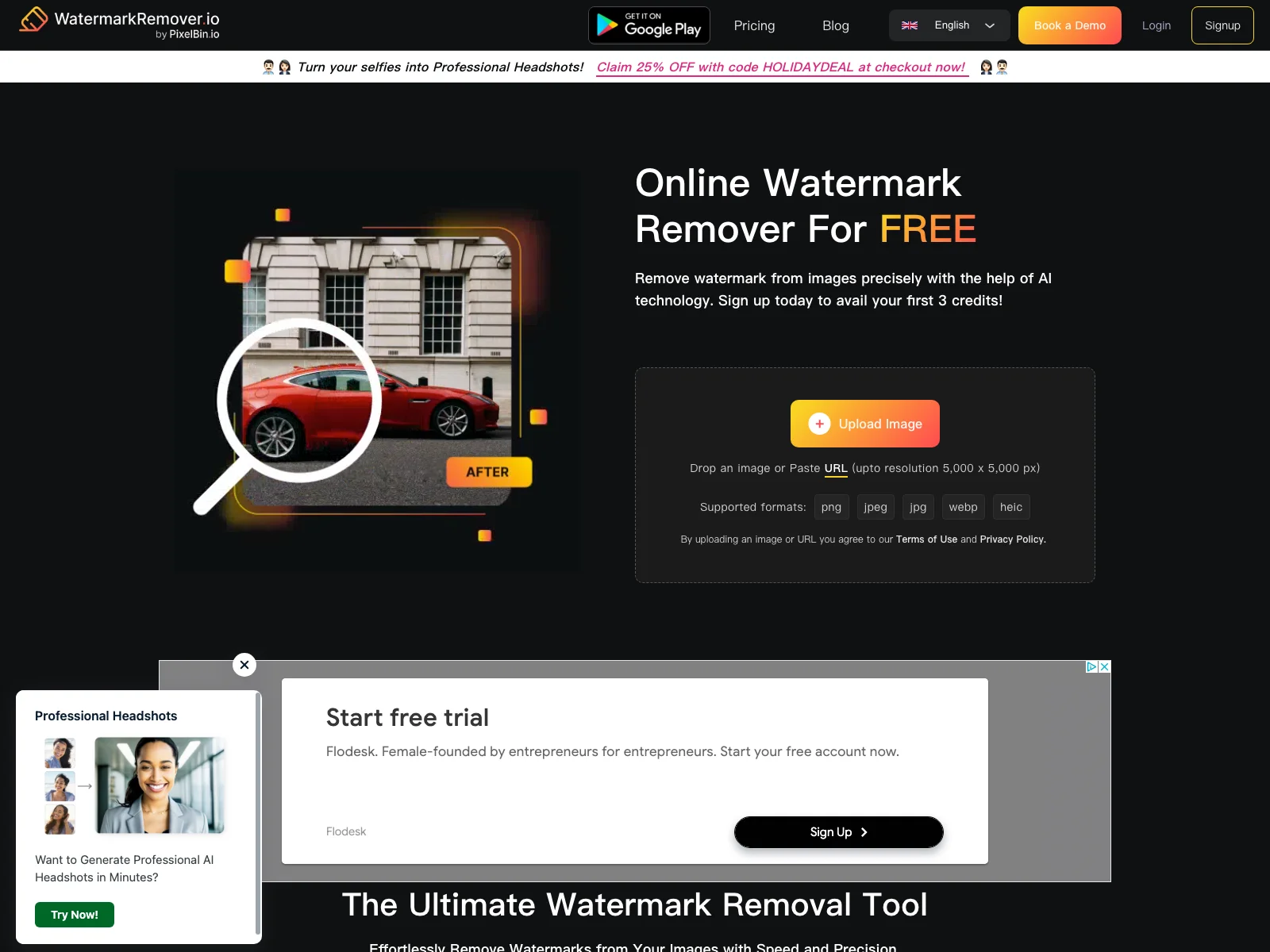 WatermarkRemover.io: Effortlessly Remove Watermarks for Free