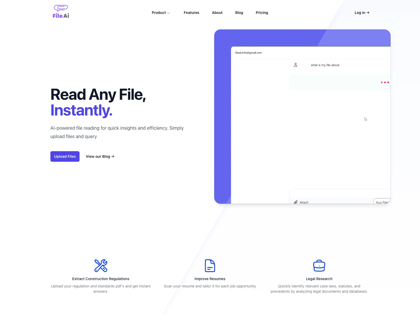 File AI: Empowering Quick Insights and Efficient File Reading