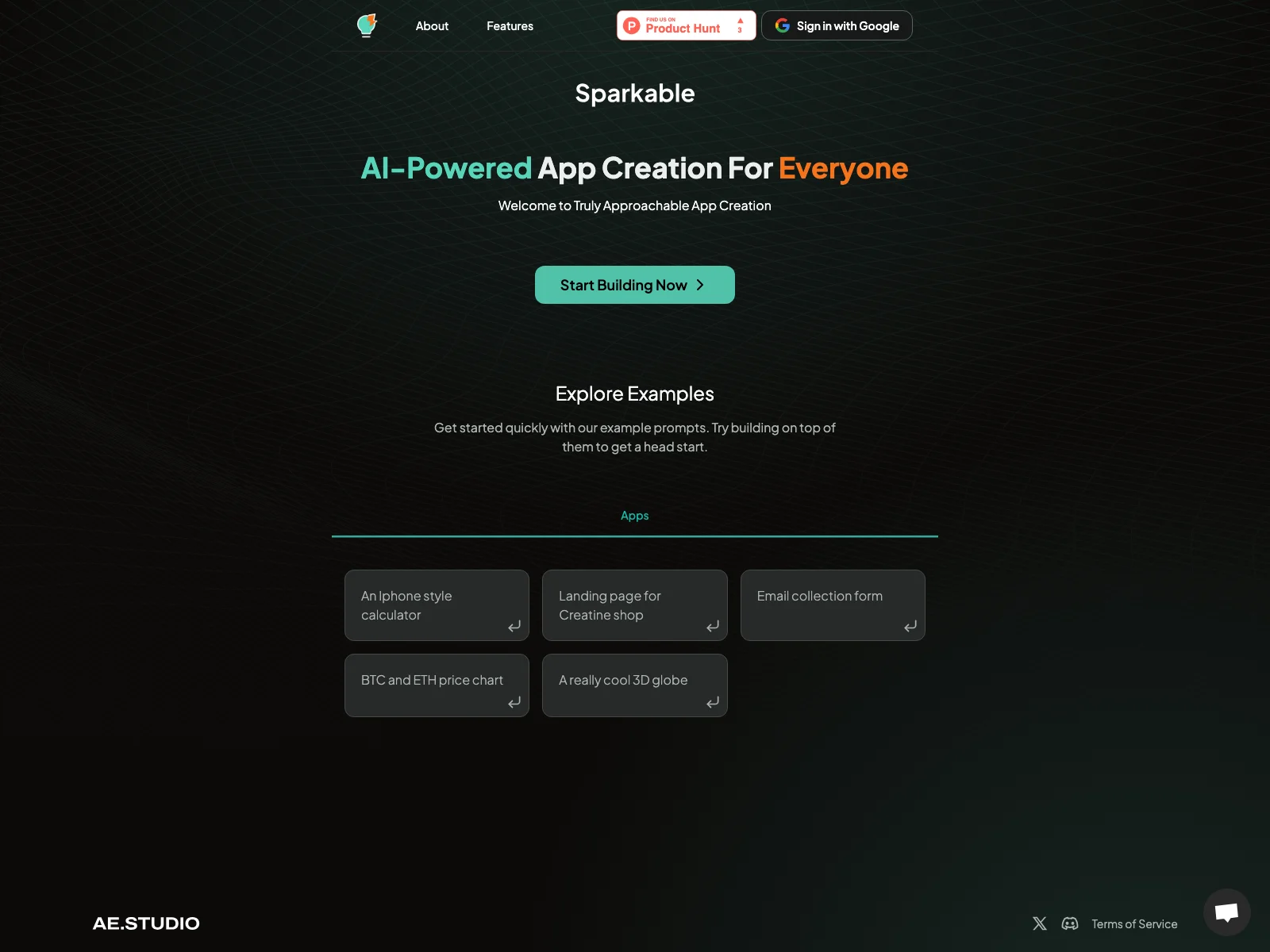 Sparkable - AE Studio Artifacts: AI-Powered App Creation for Everyone