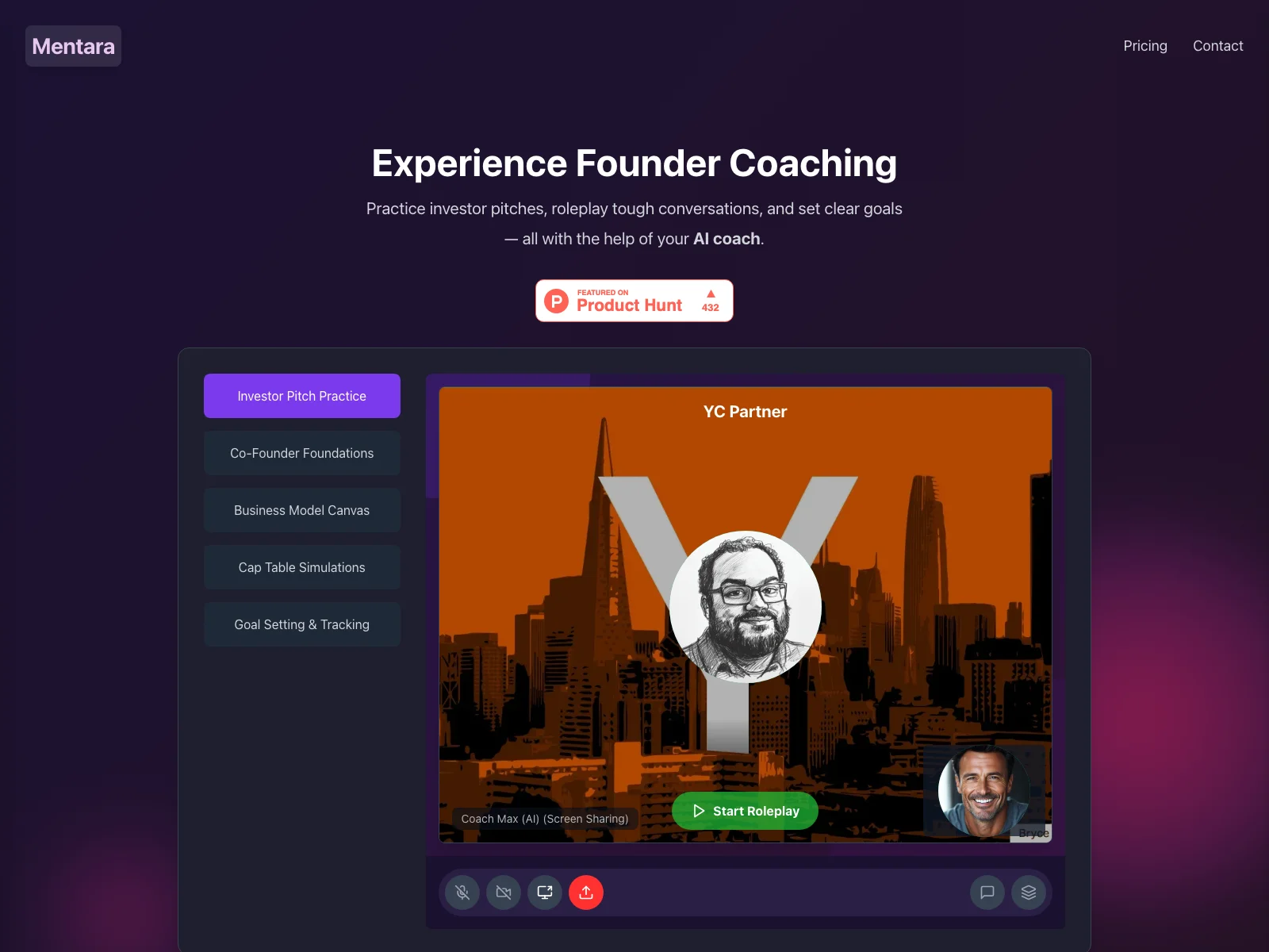 Mentara - Empowering Founders with AI Coaching