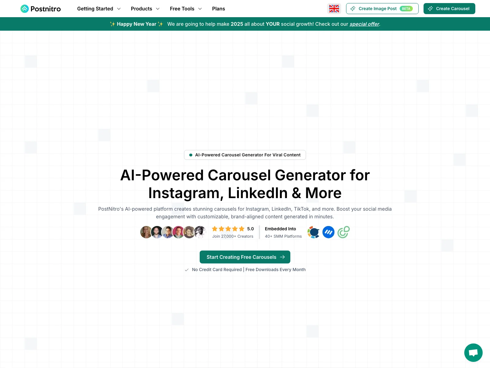 PostNitro: The AI-Powered Carousel Generator for Boosting Social Media Engagement