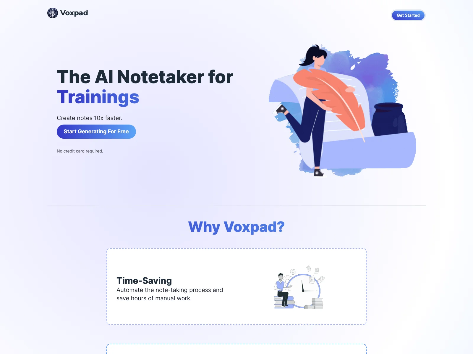 Voxpad - The AI Notetaker for Efficient Note Creation