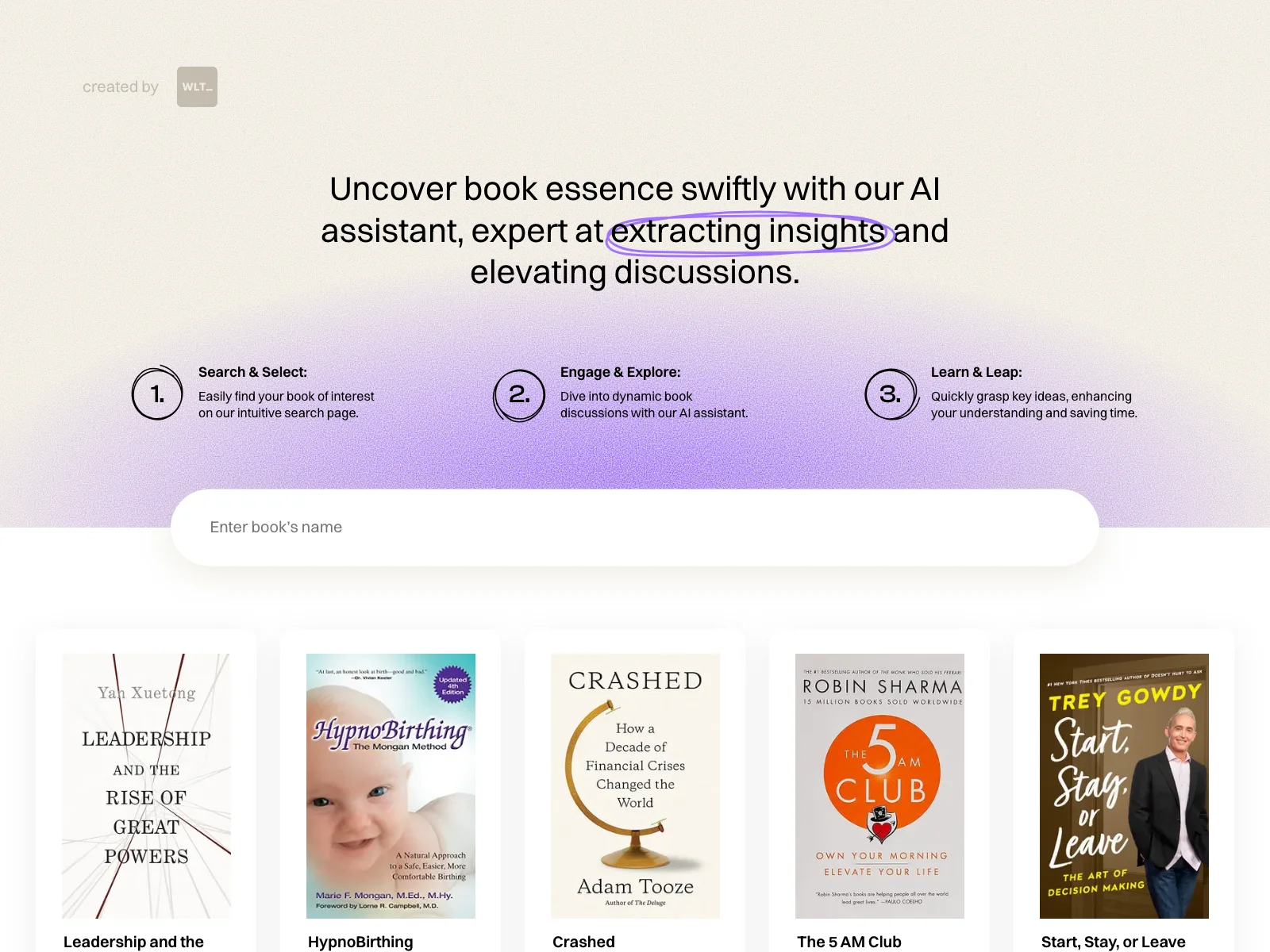 BookNote.ΑΙ - AI Assistant for Swiftly Uncovering Book Essence and Enhancing Understanding