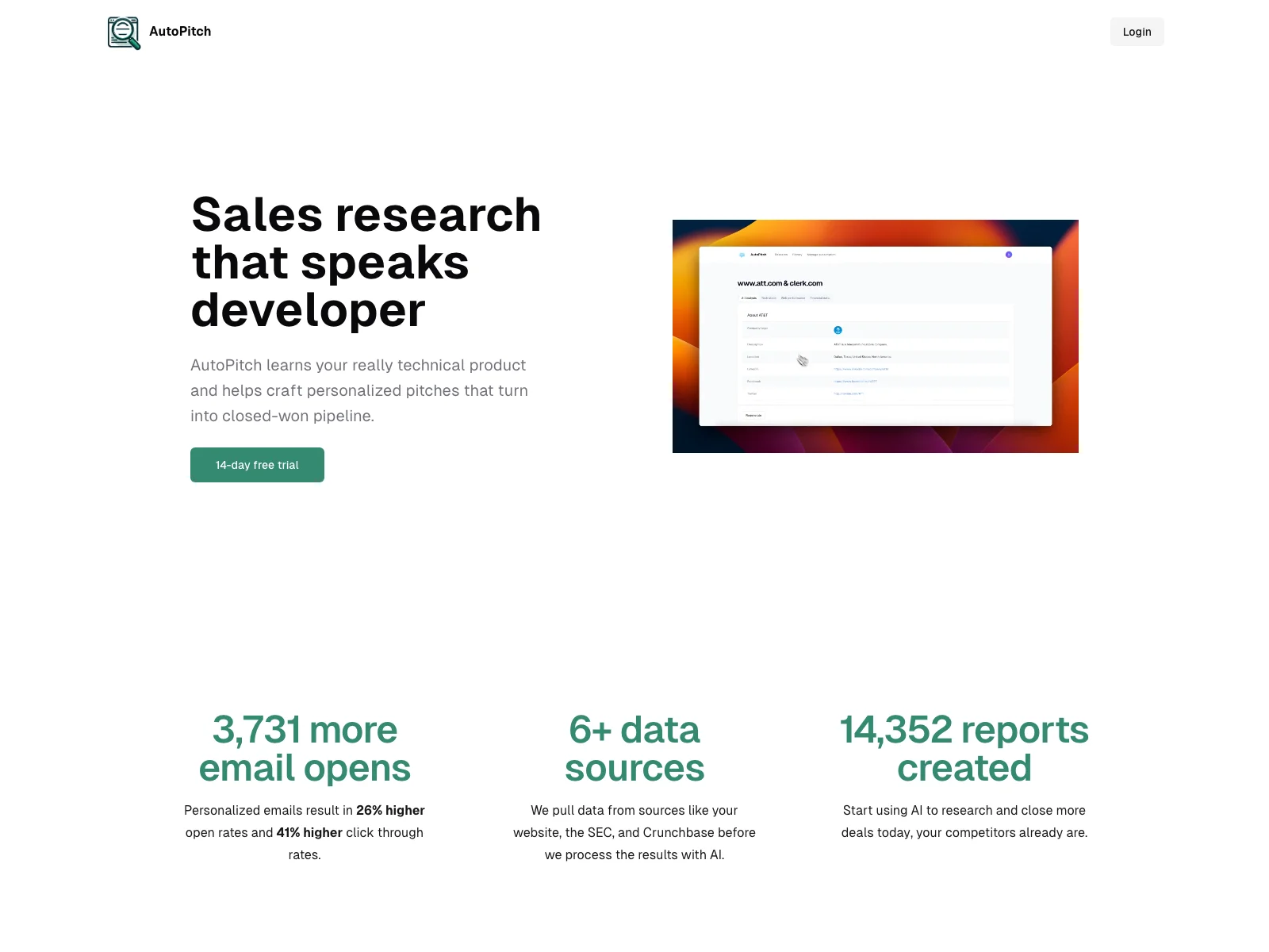 AutoPitch: Transform Your Sales Research with AI