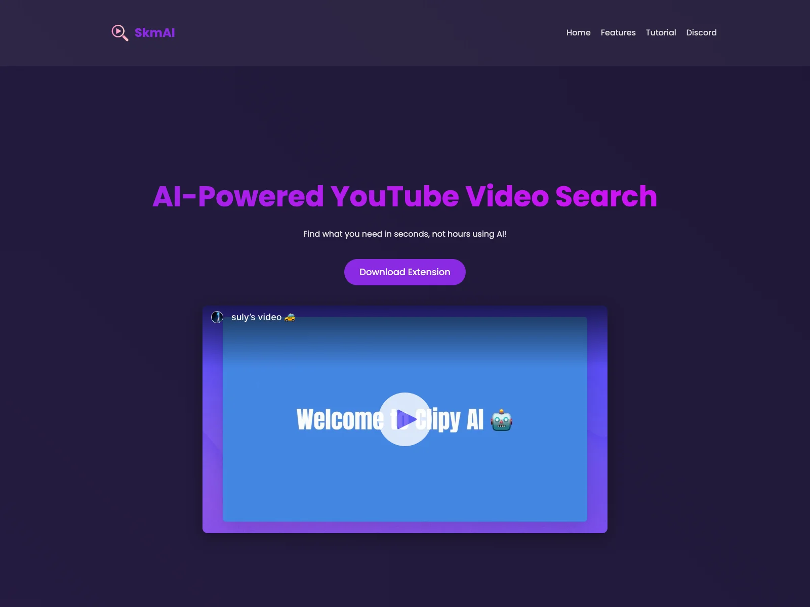 SkmAI - Revolutionizing YouTube Video Search with AI