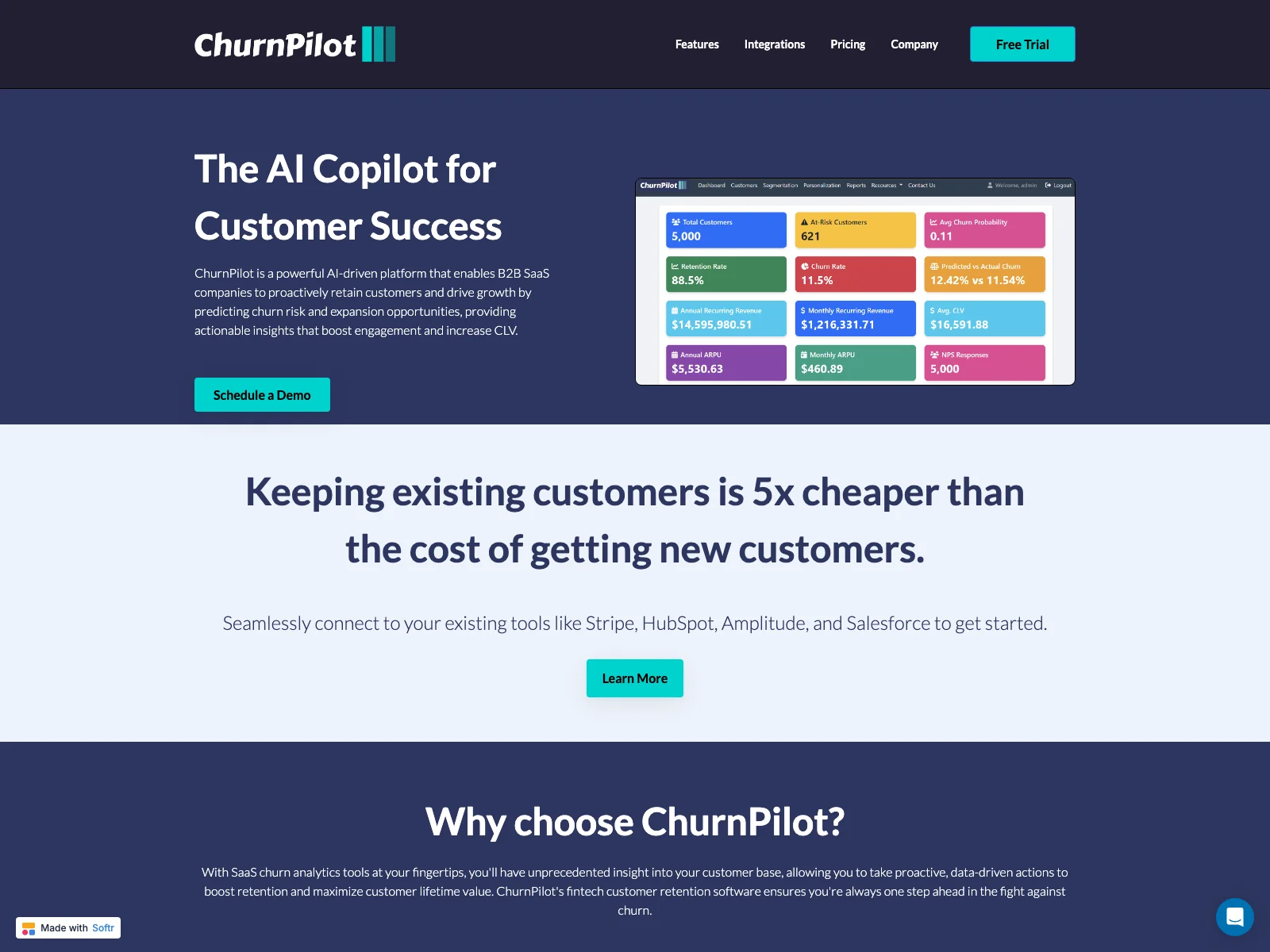 ChurnPilot: Empowering Fintech B2B SaaS with AI for Customer Success