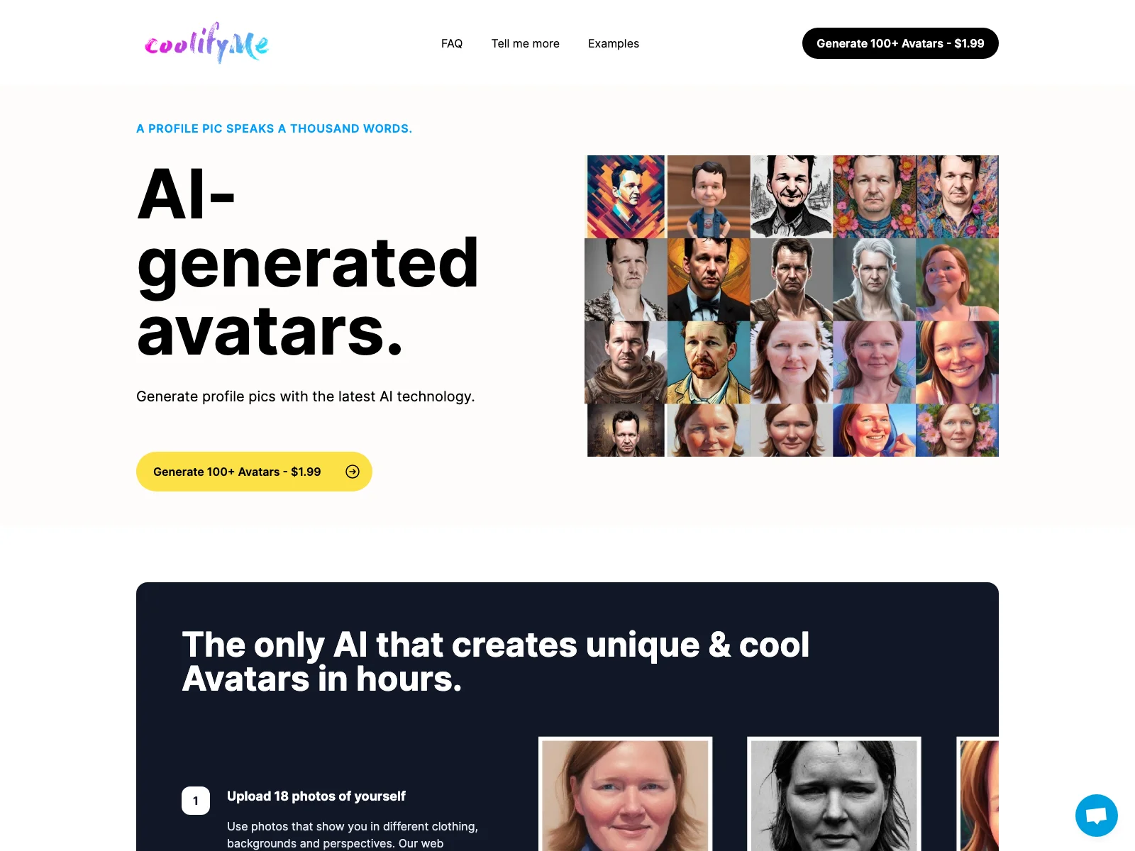 CoolifyMe: AI-Generated Avatars for Unique Profile Pics