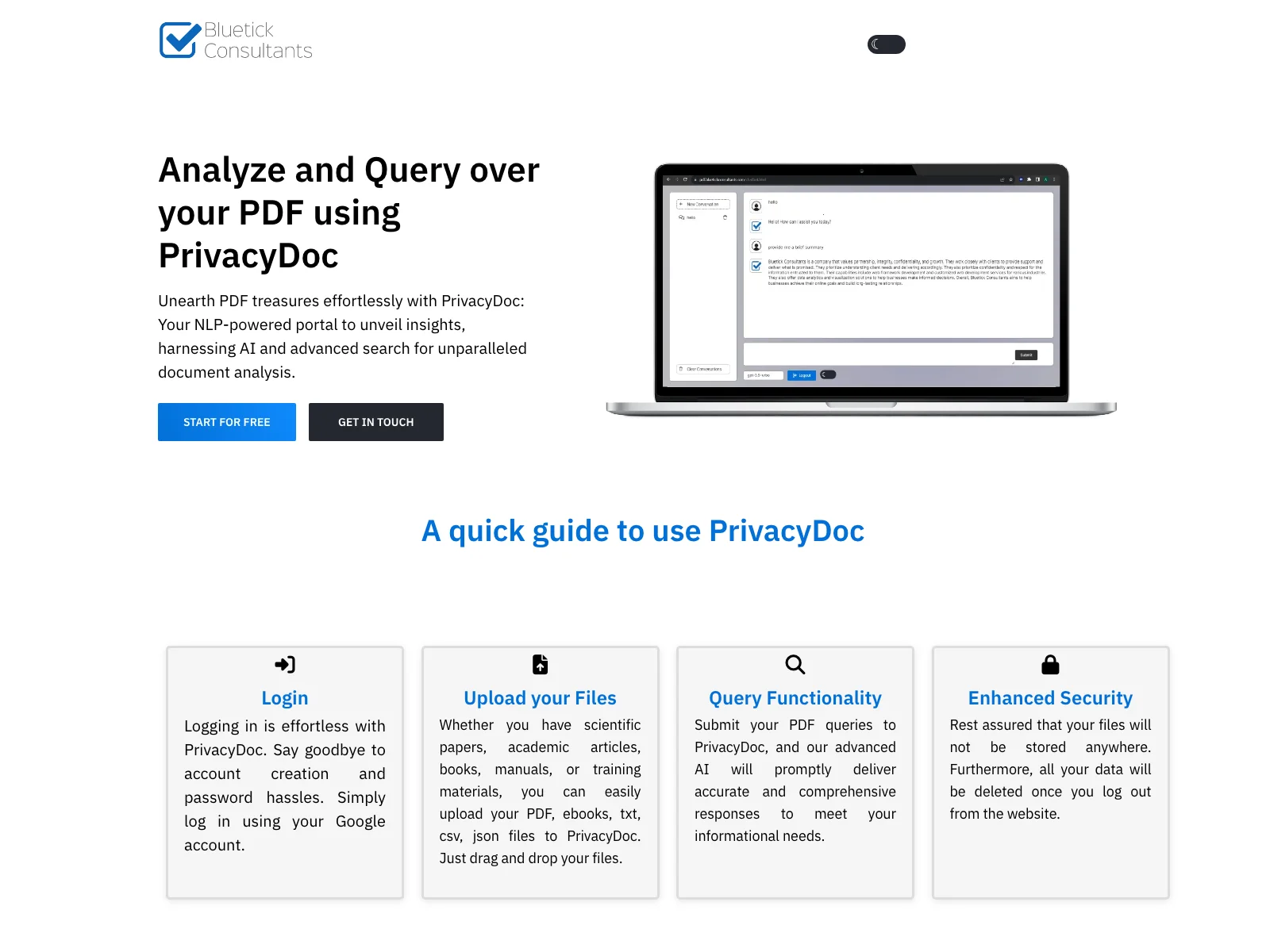 PrivacyDoc: Unlock Insights from PDFs with AI-Powered Analysis