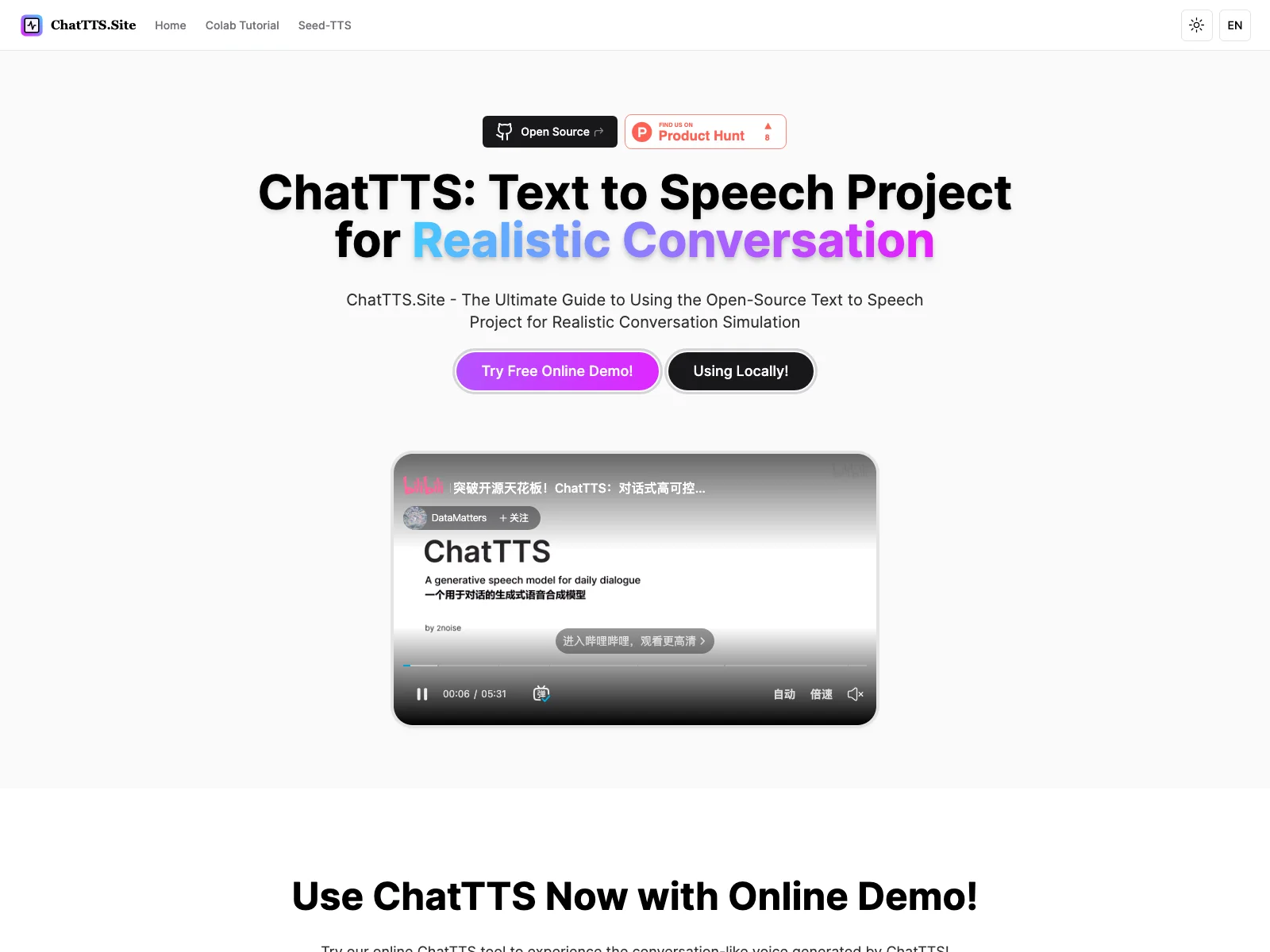 ChatTTS: Unleashing Realistic Text-to-Speech Conversations