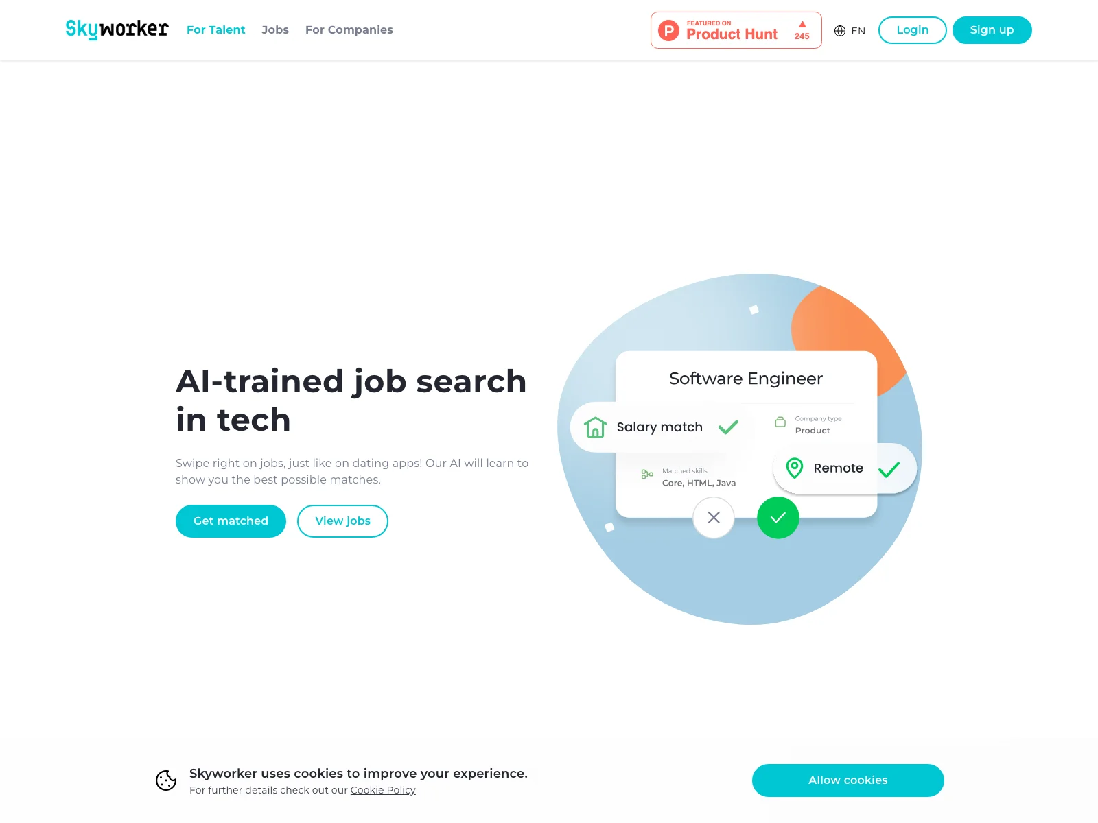 Skyworker.ai: AI-Powered Tech Job Search for Quick and Perfect Matches