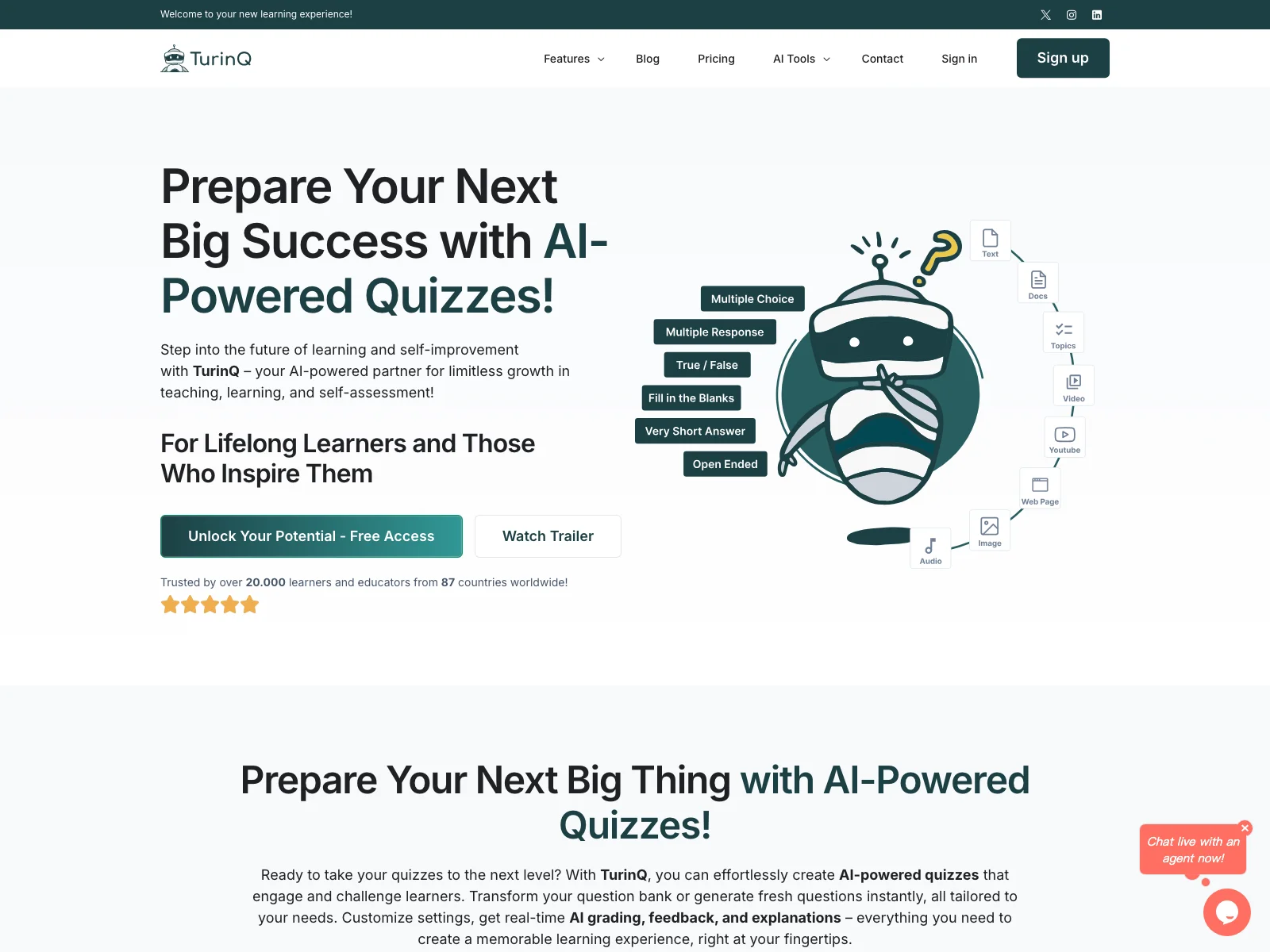 TurinQ: Unleashing the Potential of AI-Powered Quizzes