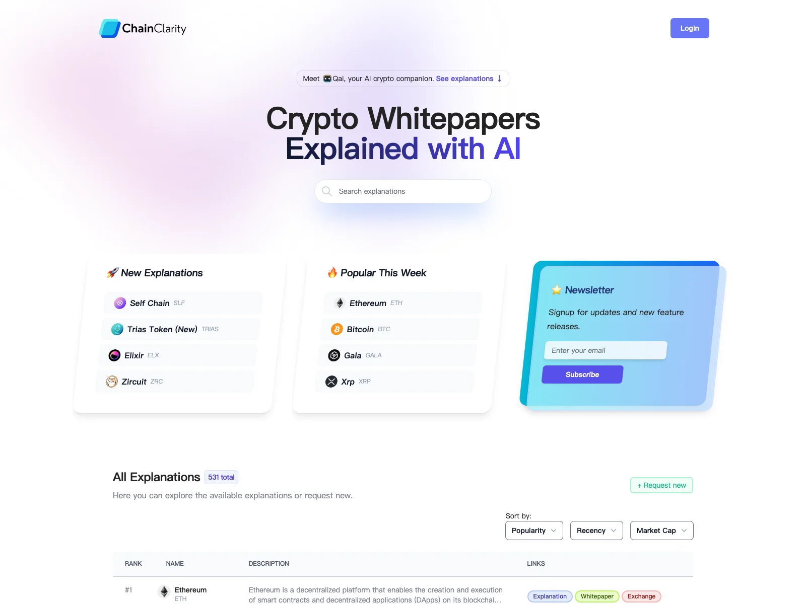 ChainClarity: Simplifying Crypto Whitepapers for Everyone